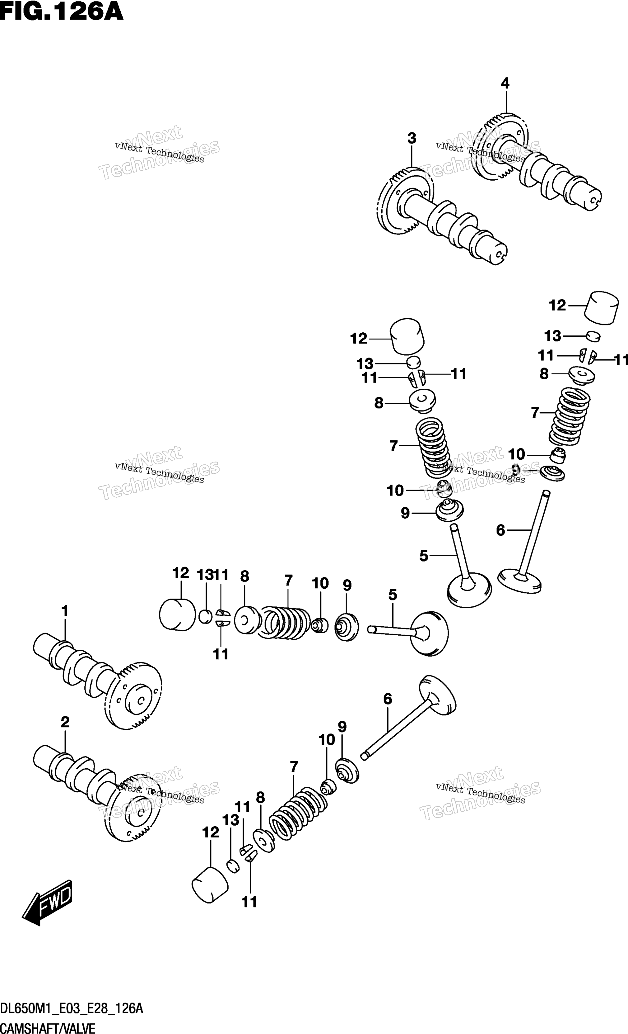 Camshaft / клапан