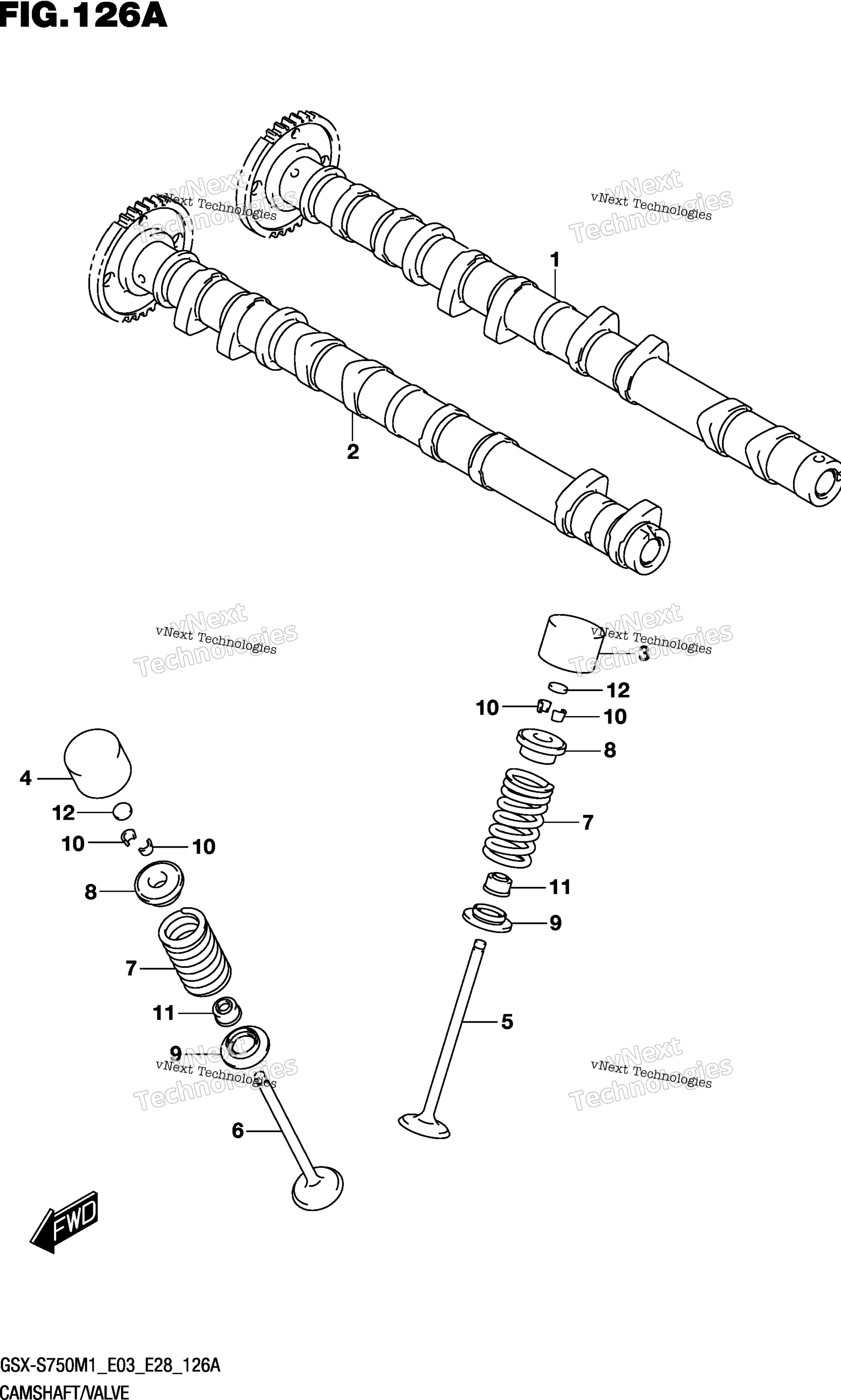 Camshaft / клапан