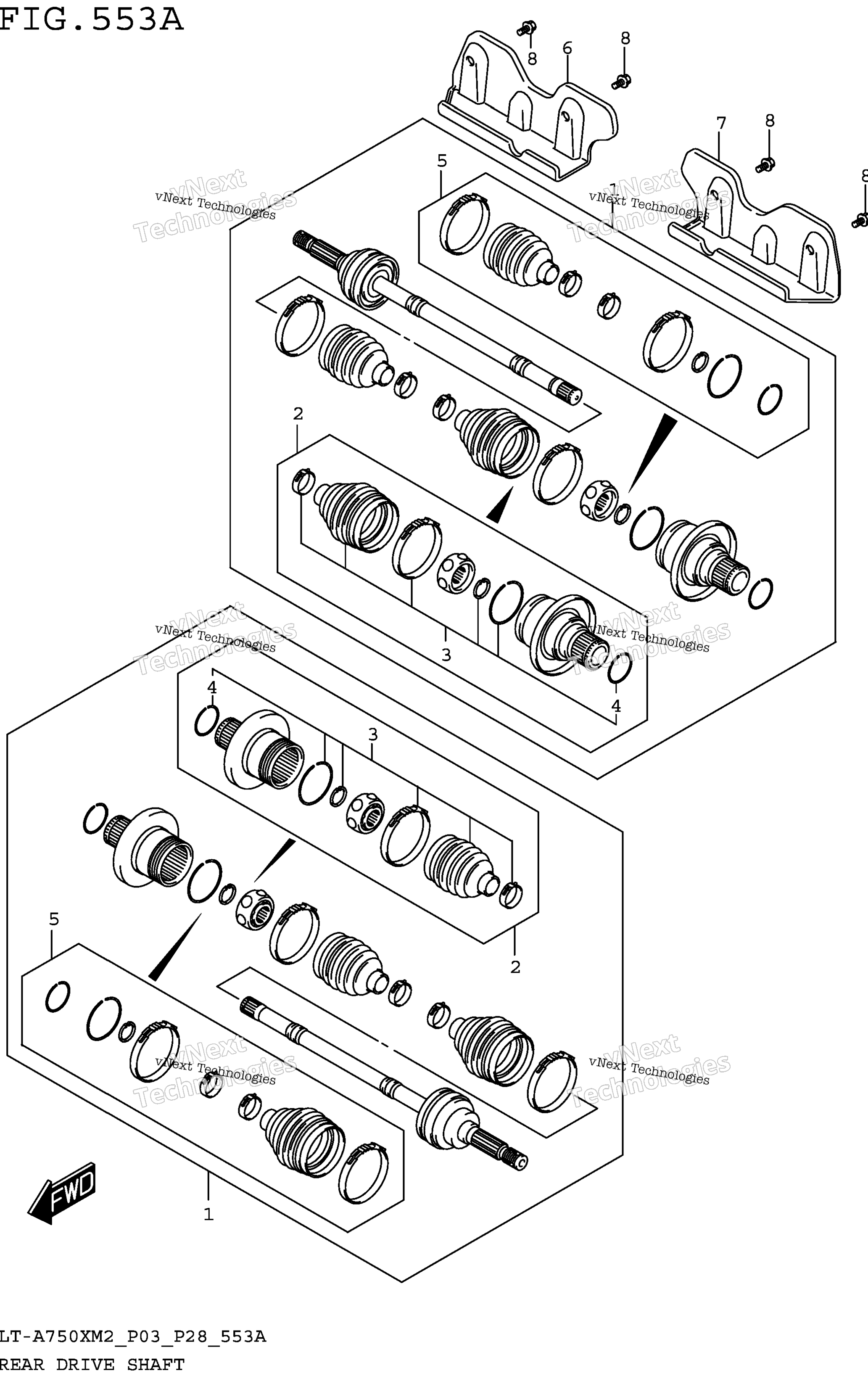 Задняя часть Drive Shaft