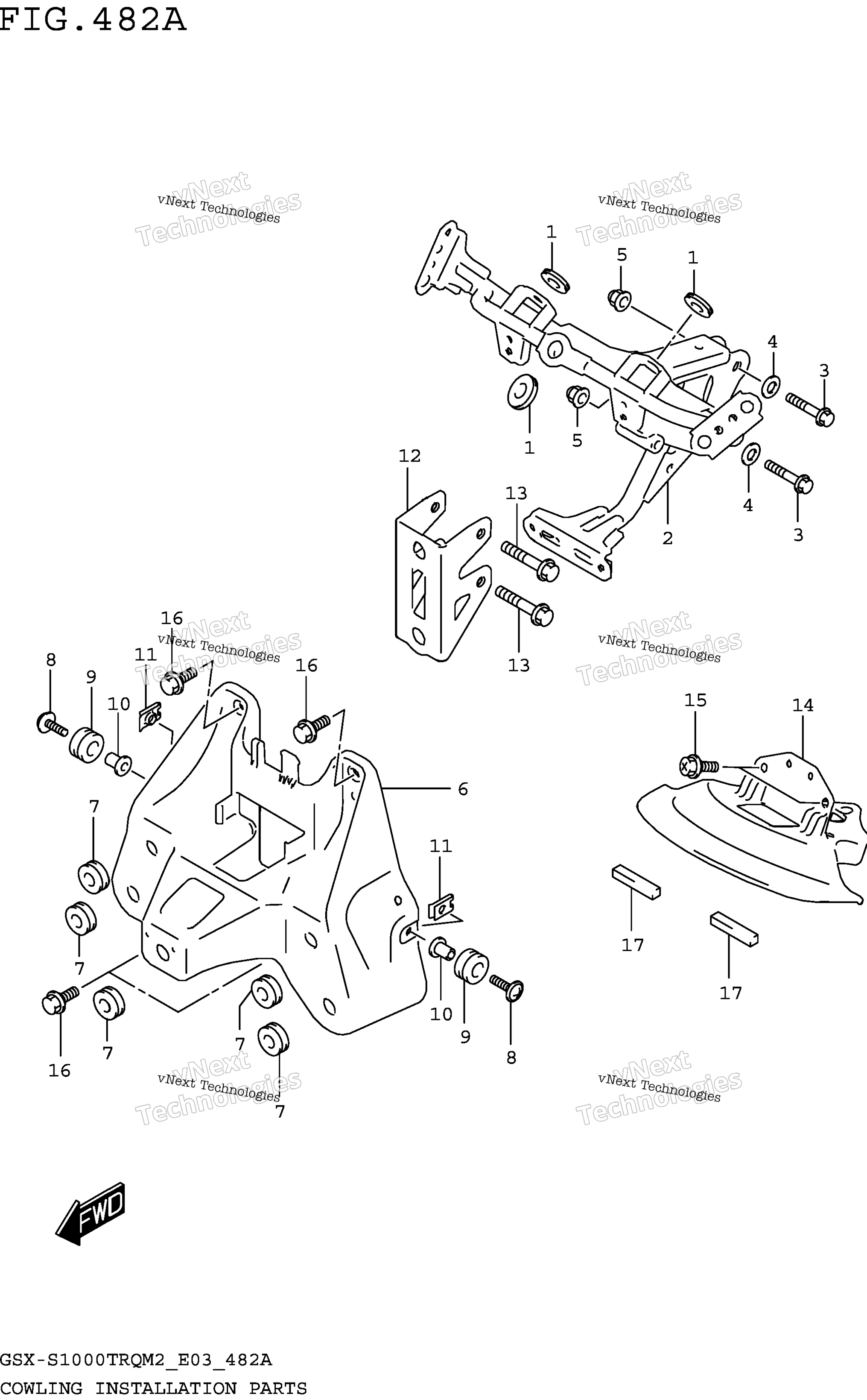 Обтекатель Installation Parts