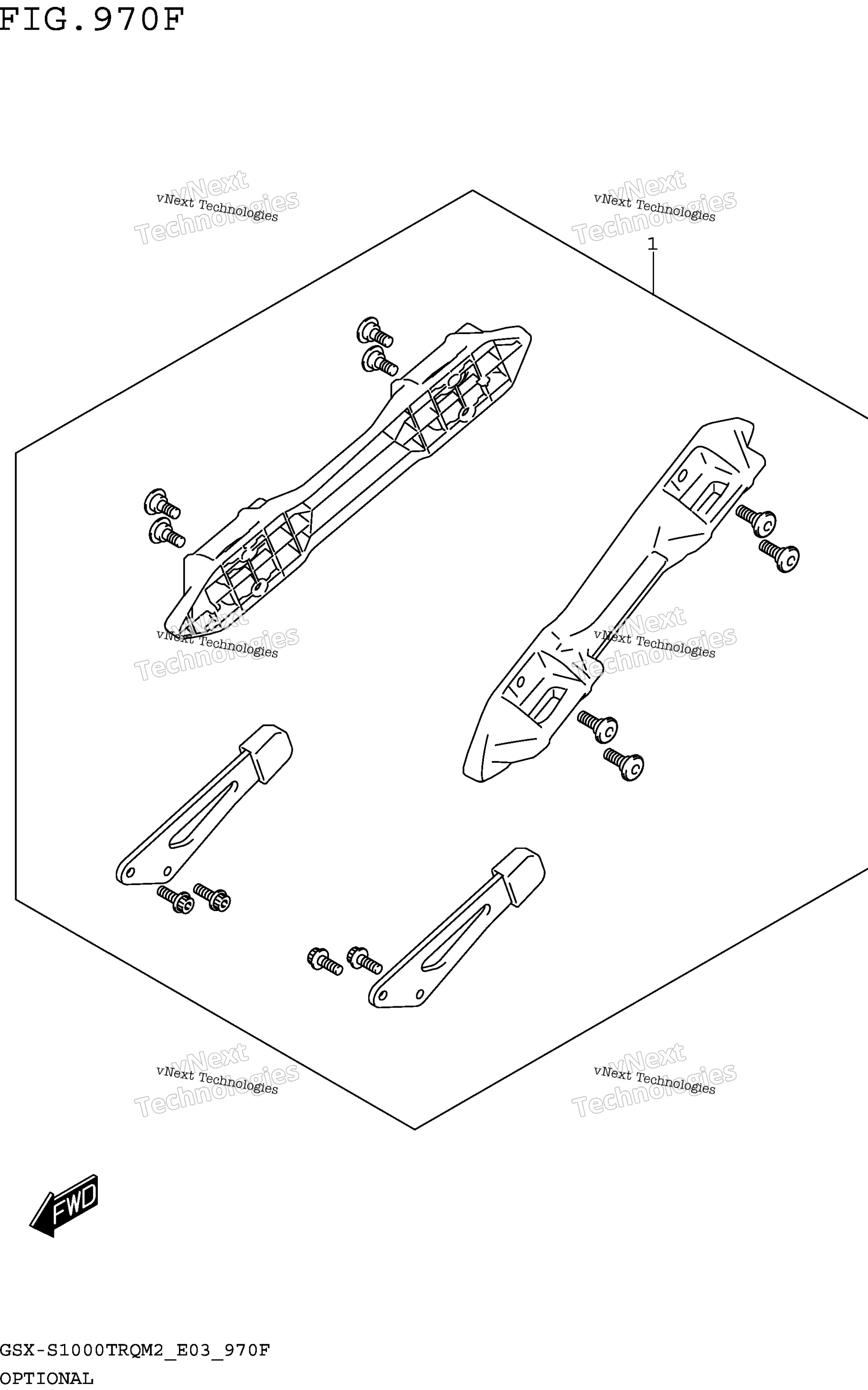 Опциональное оборудование (Side Case Bracket Set)