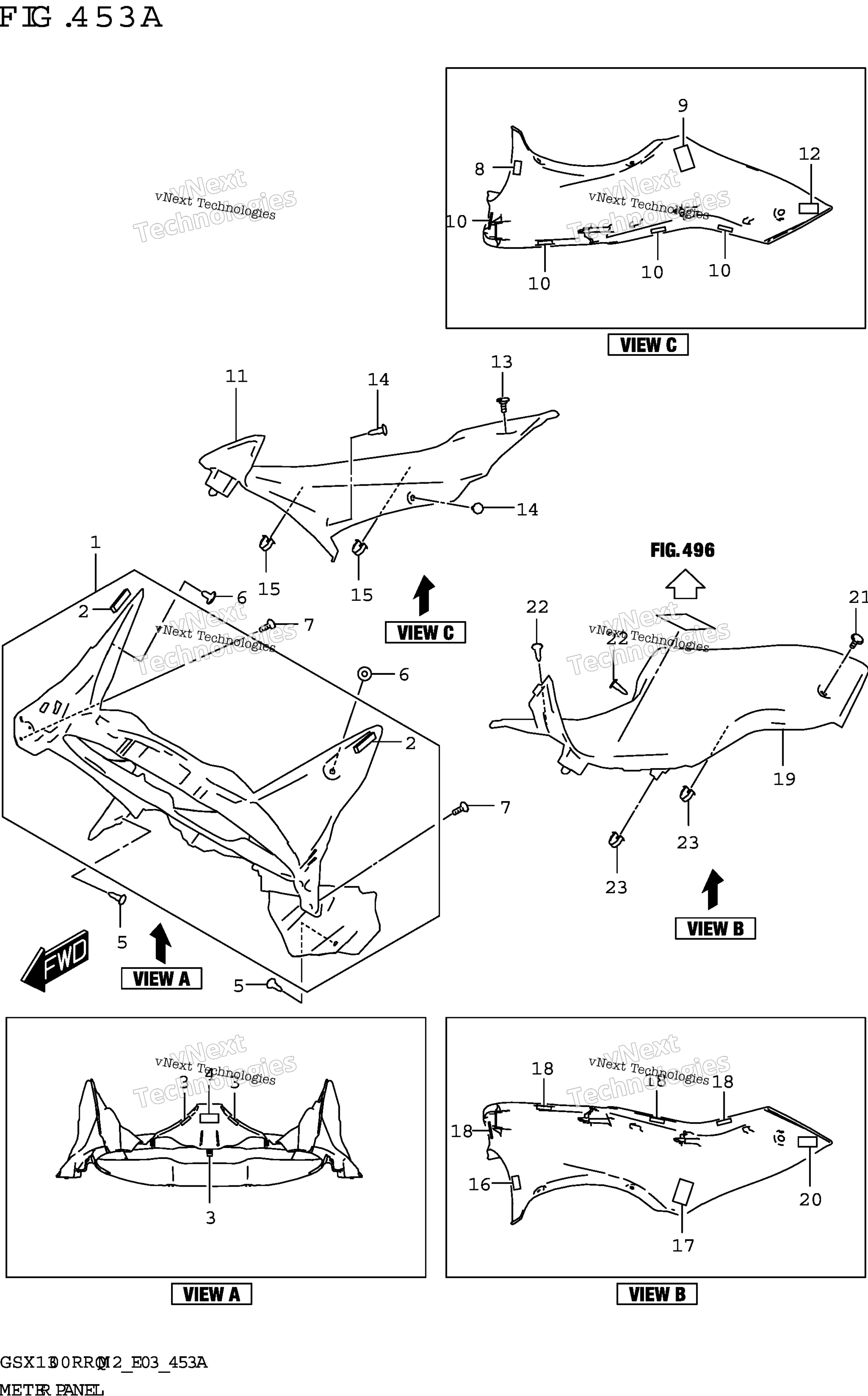 Спидометр Panel (Gsx1300rrq)