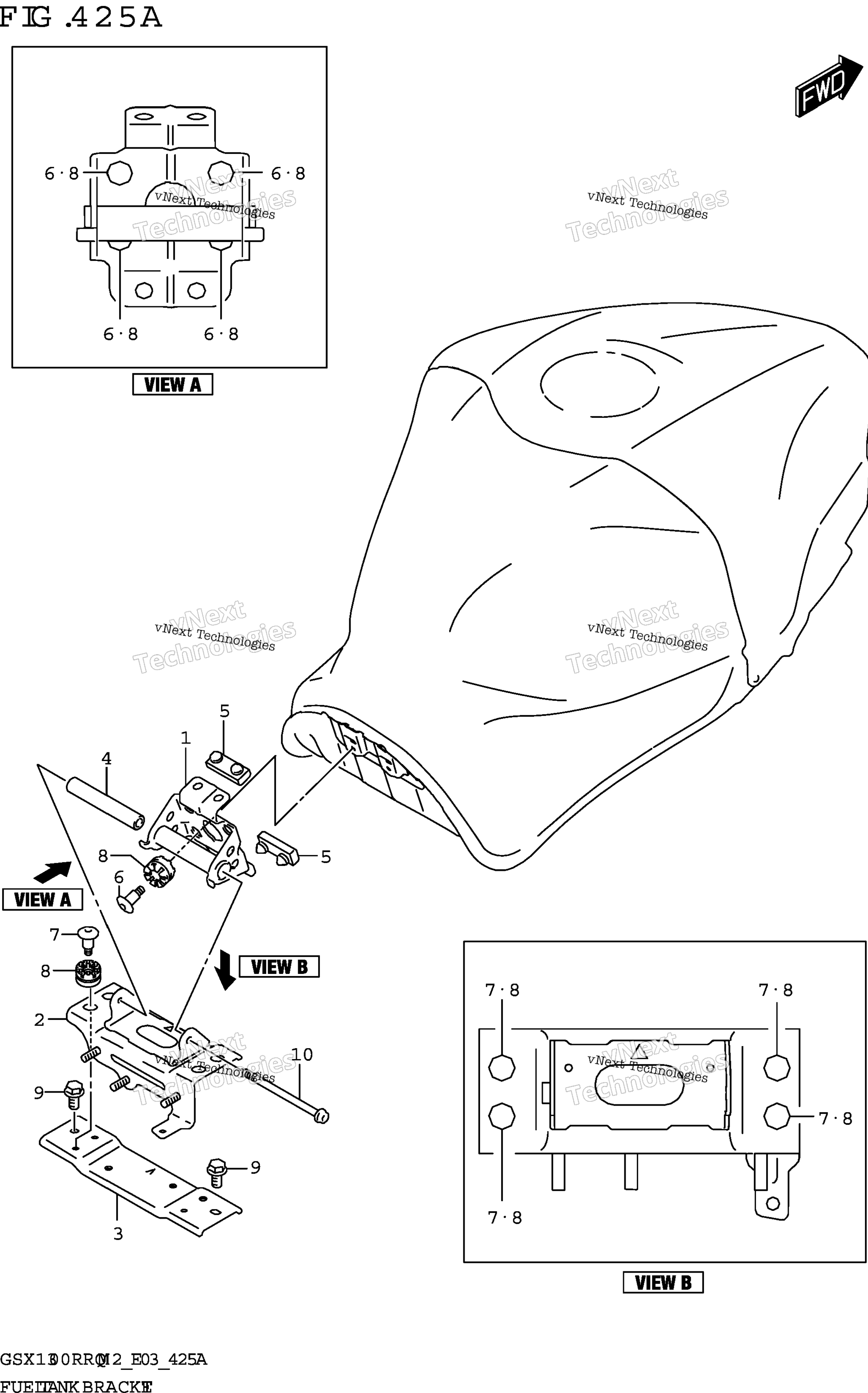 Топливная система Tank Bracket