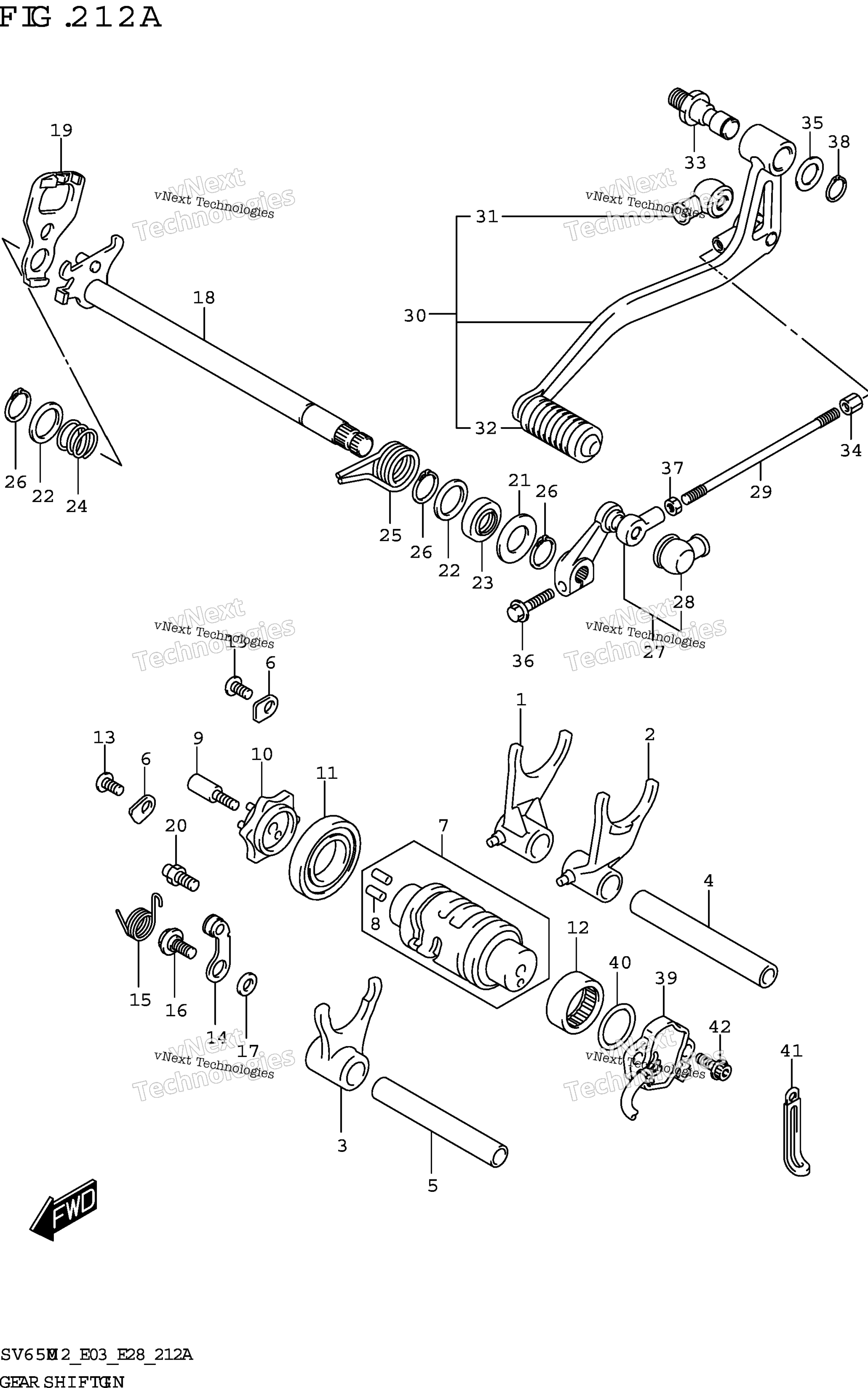 передача Shifting (Sv650,Sv650a)