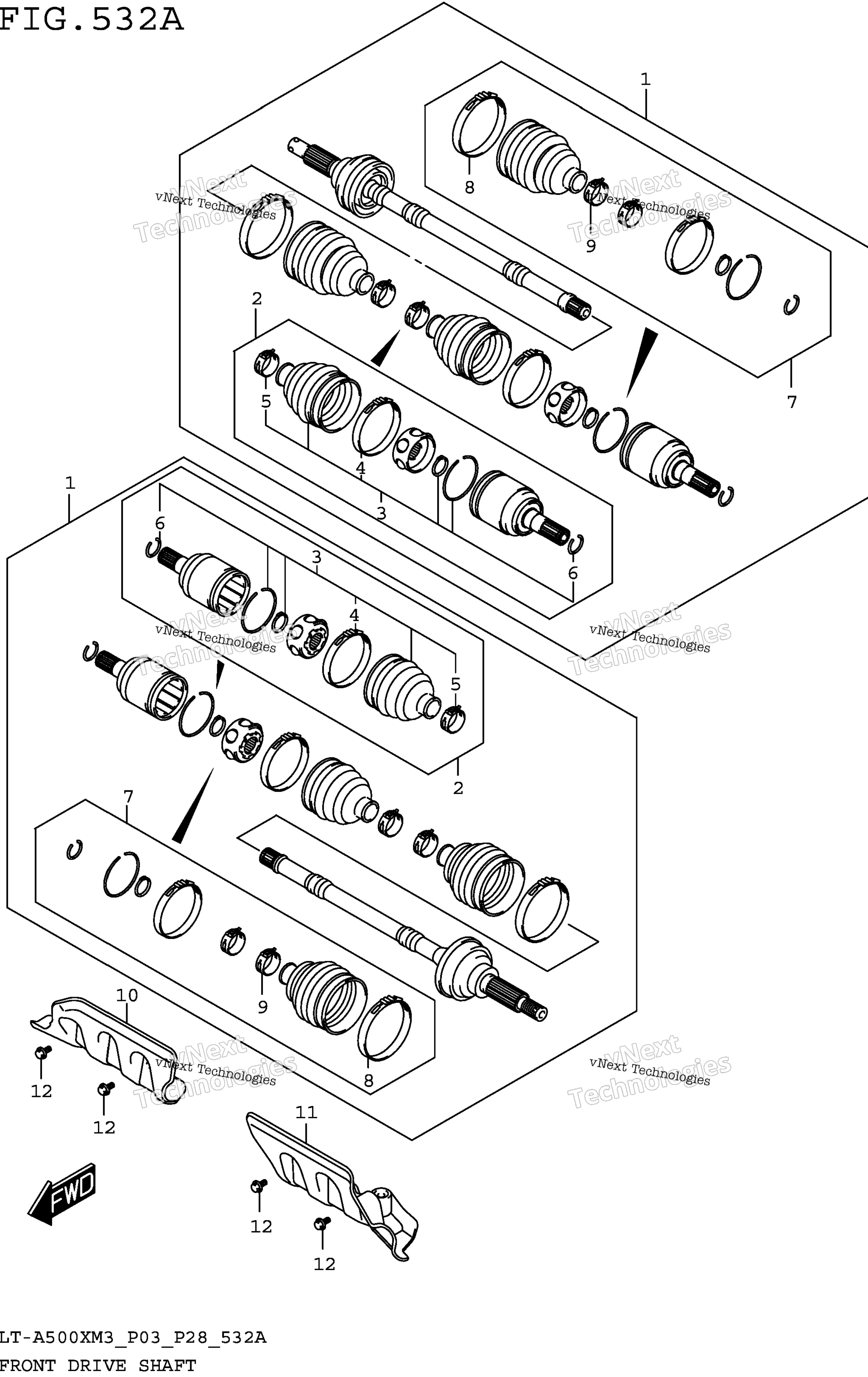 Передняя часть Drive Shaft