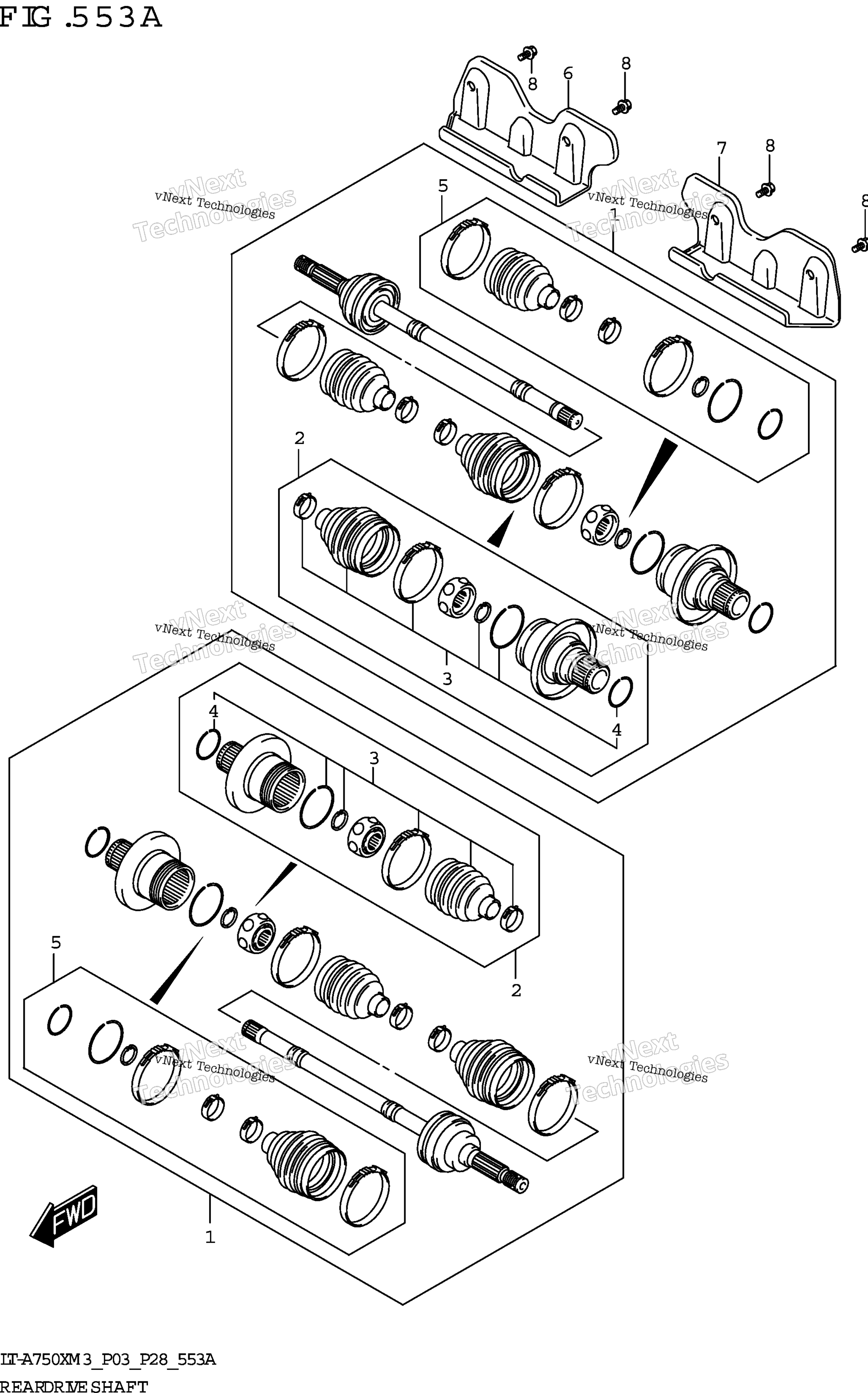 Задняя часть Drive Shaft
