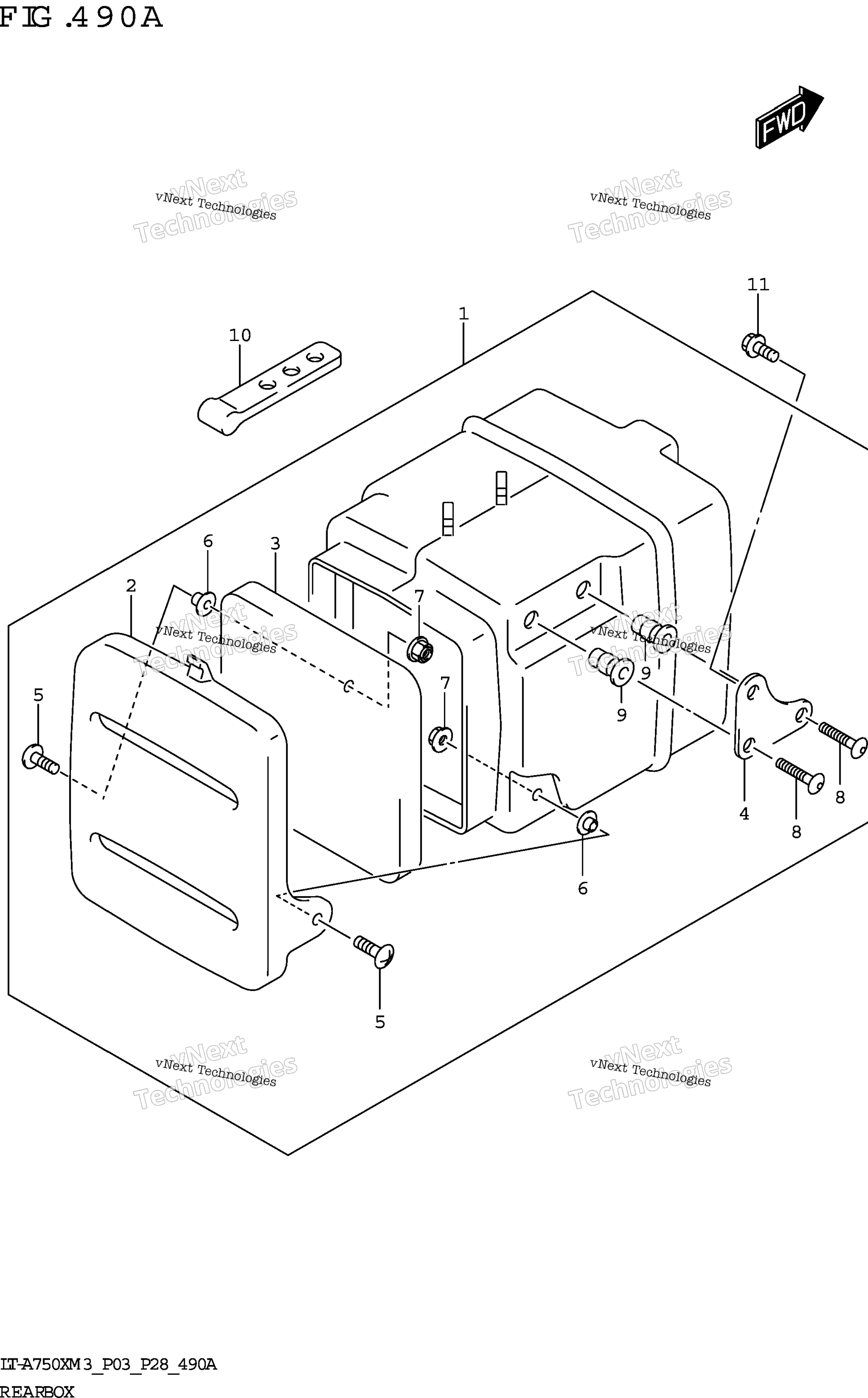 задний Box