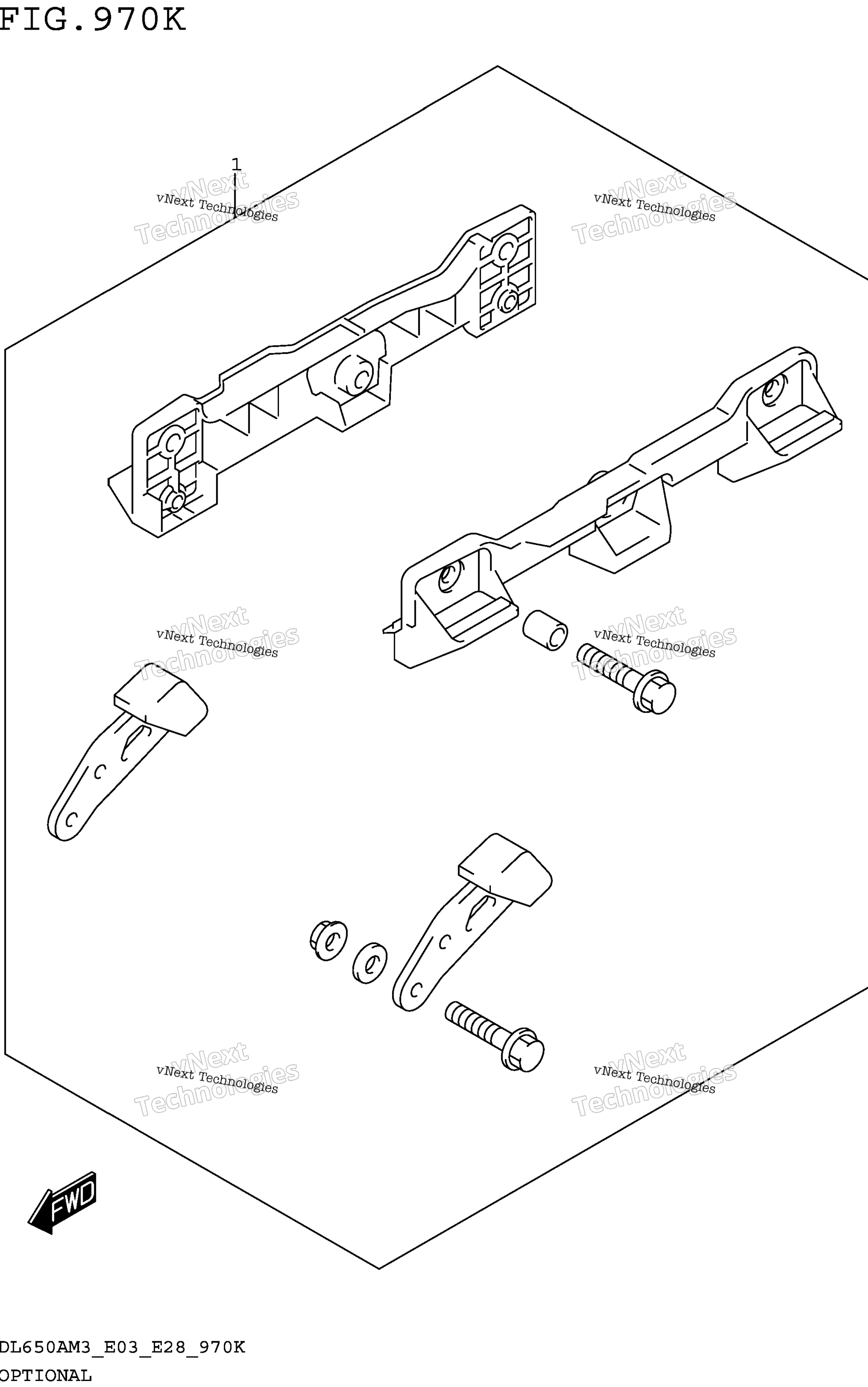 Опциональное оборудование (Side Case Bracket Set)