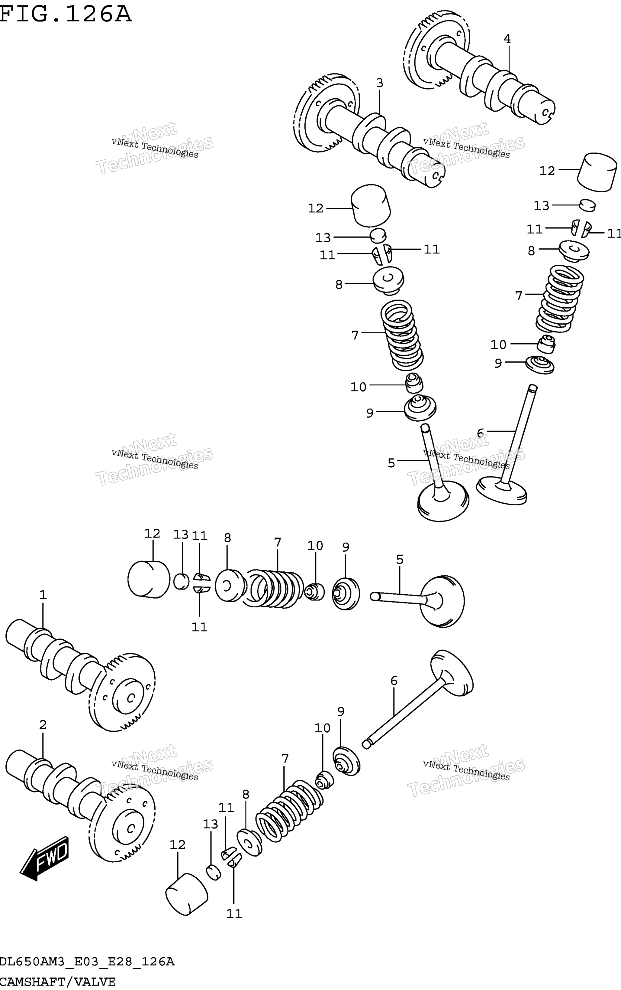 Camshaft / клапан