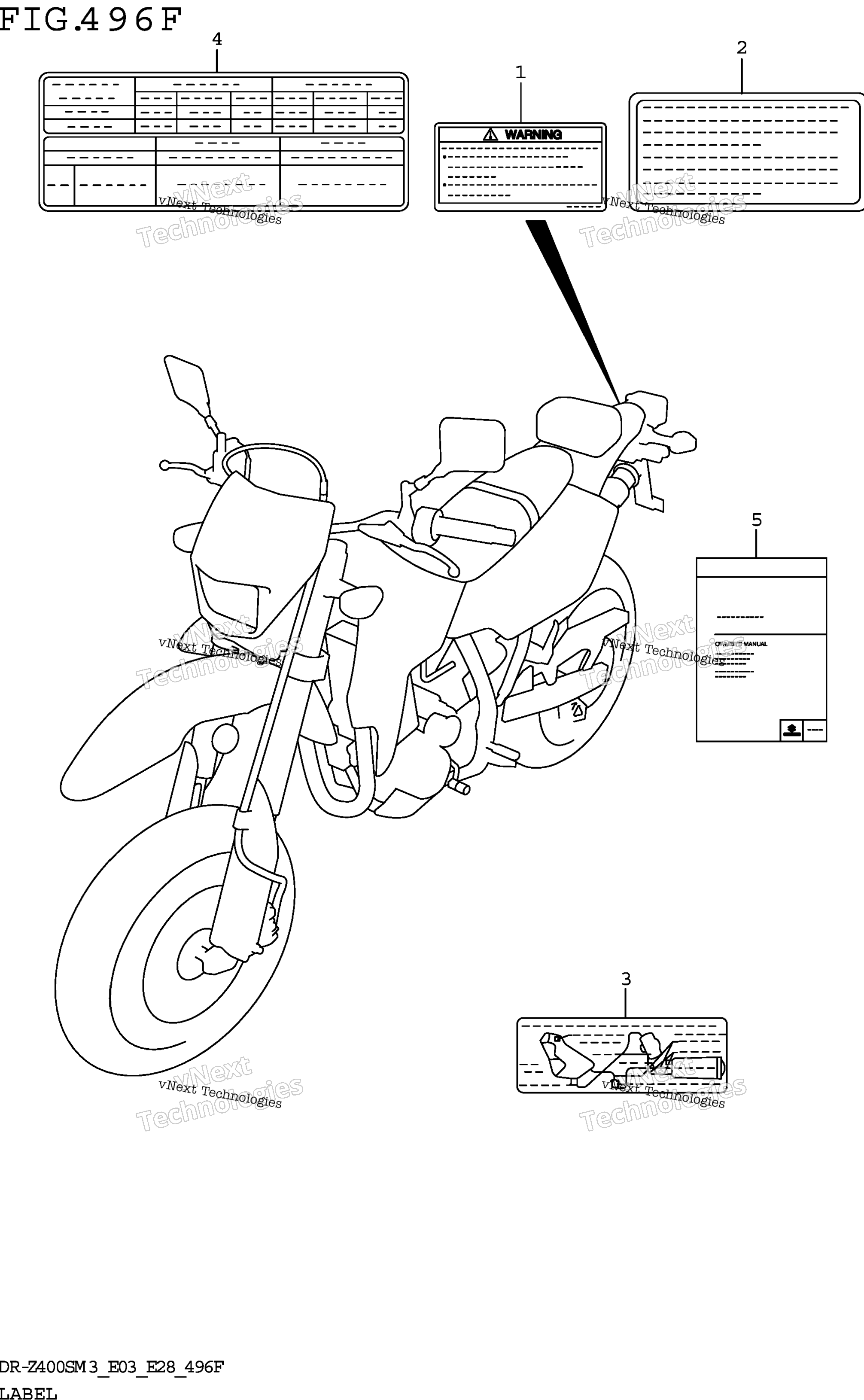 Шильдик (Dr-Z400smm3 E33)