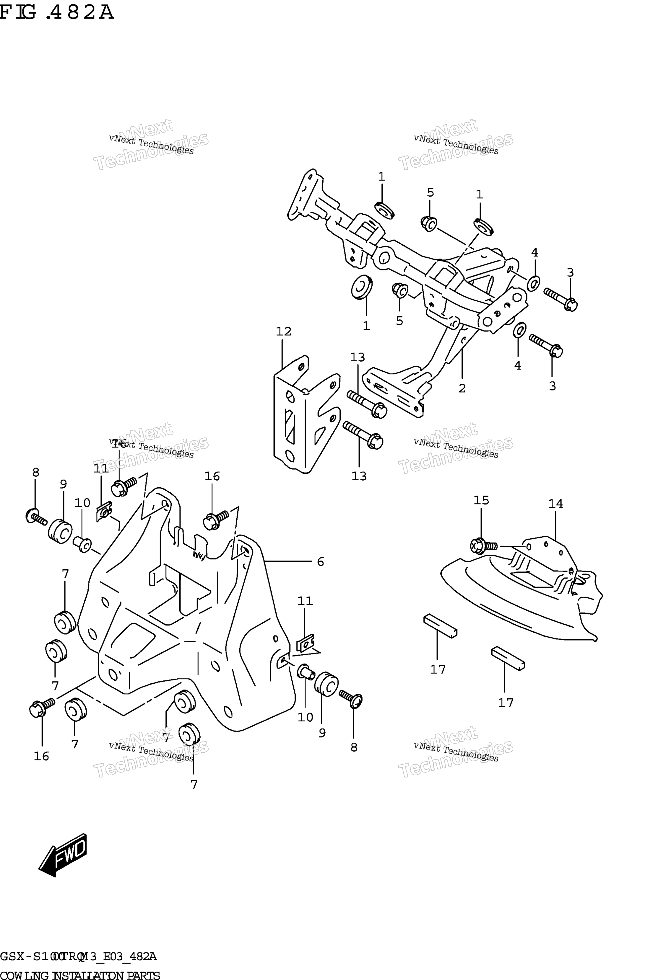 Обтекатель Installation Parts