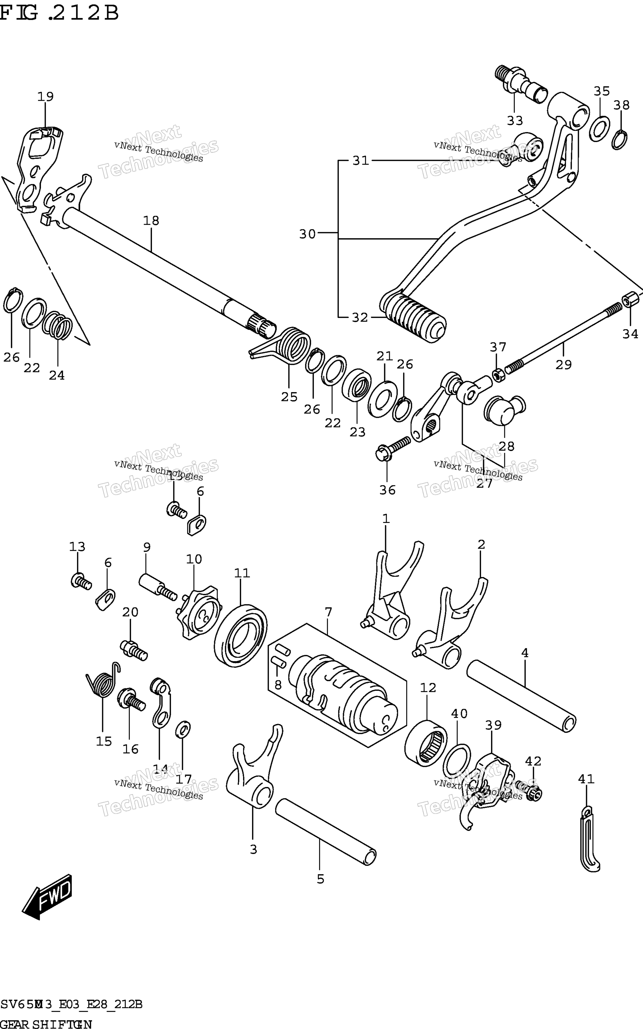 передача Shifting (Sv650xa)