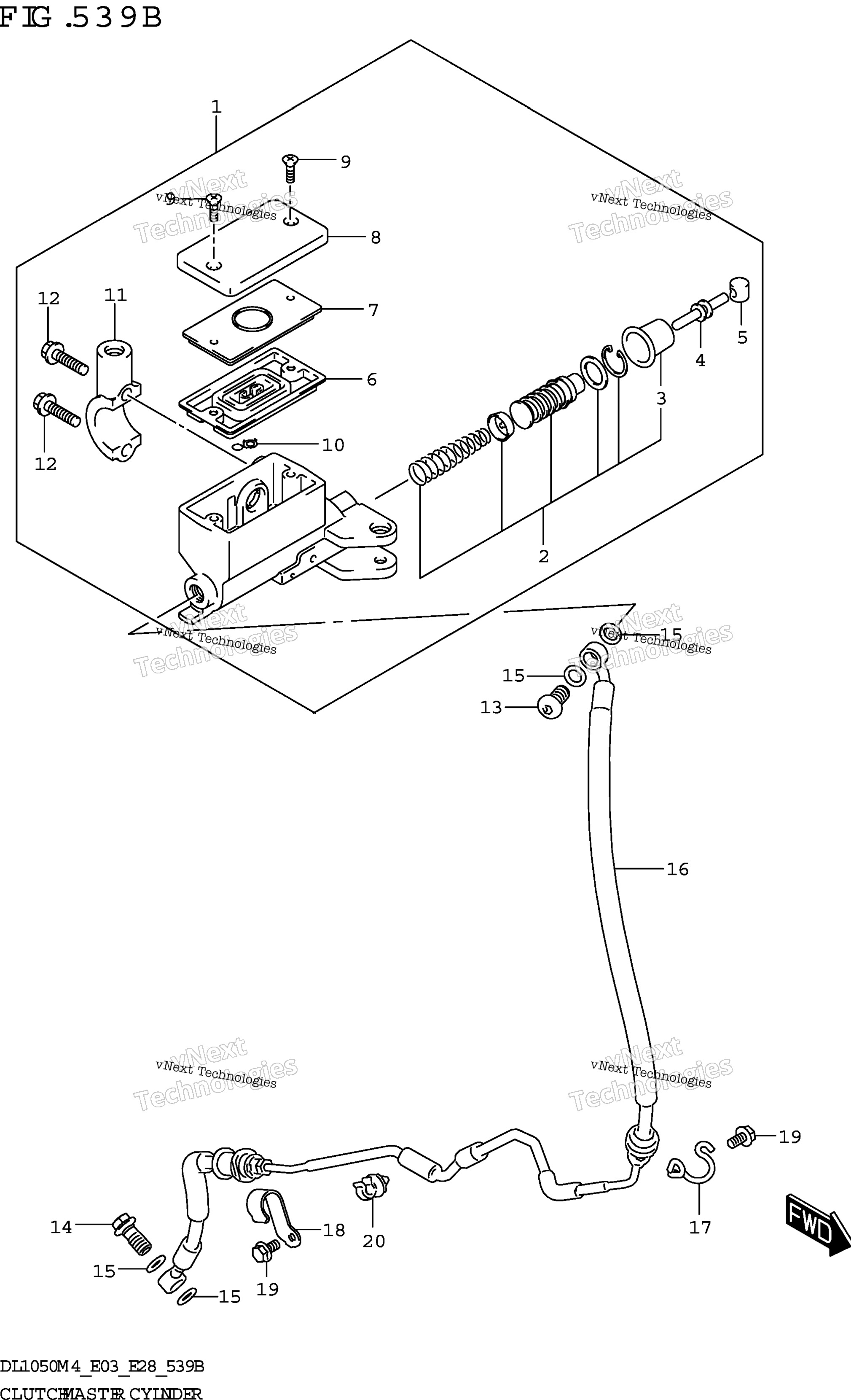 Сцепление Master Cylinder (Dl1050rj)