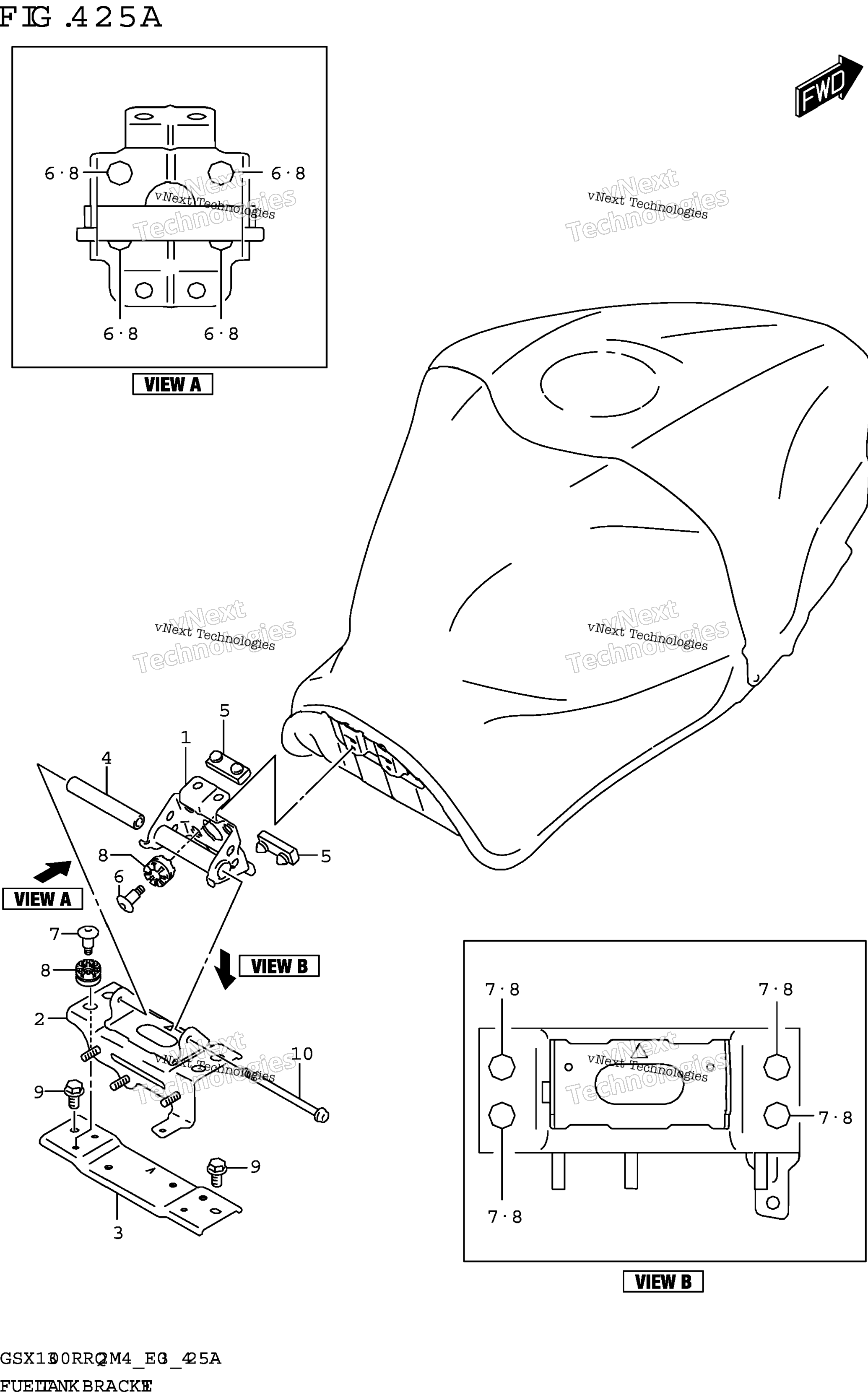 Топливная система Tank Bracket