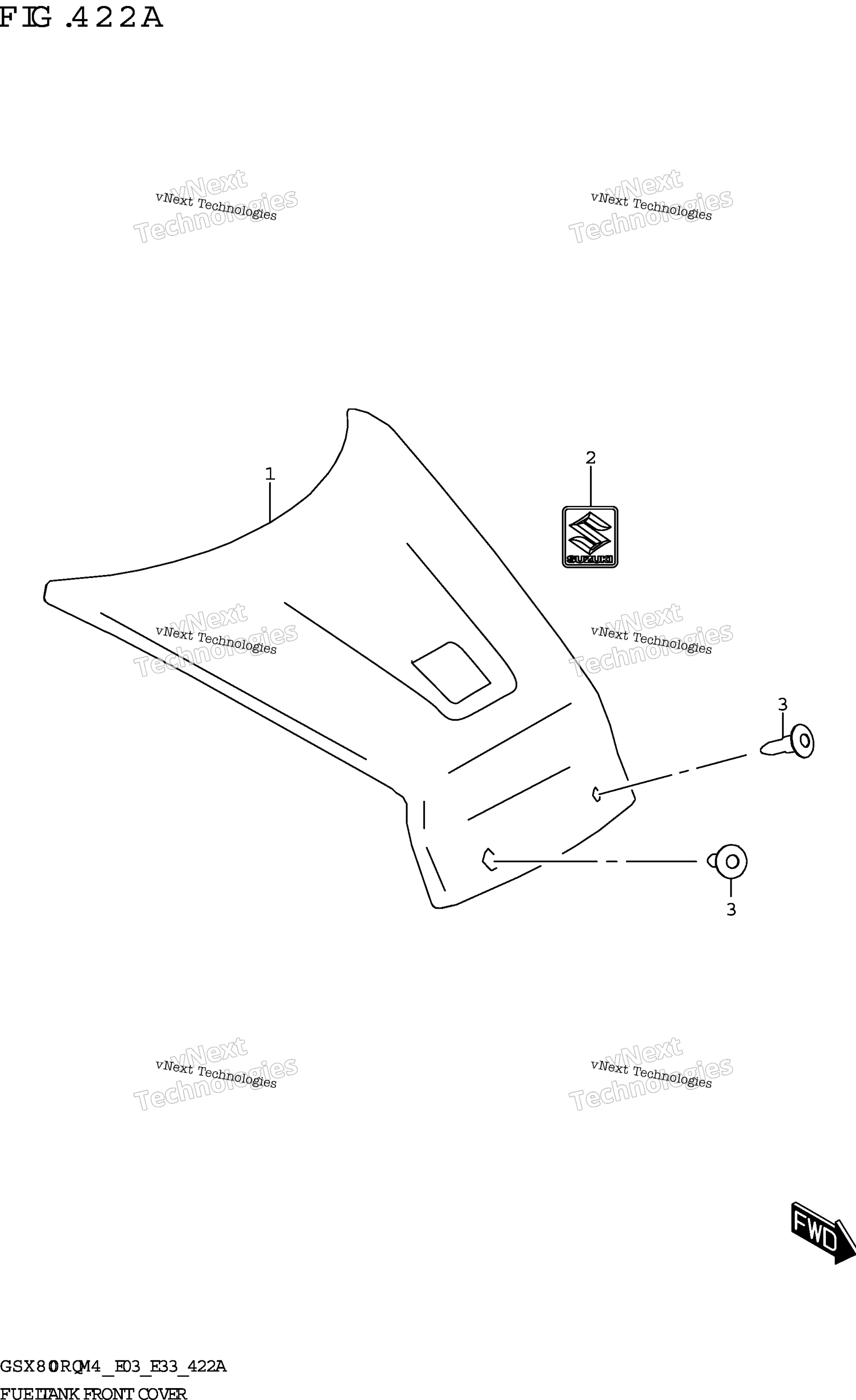 Топливная система Tank Front Cover