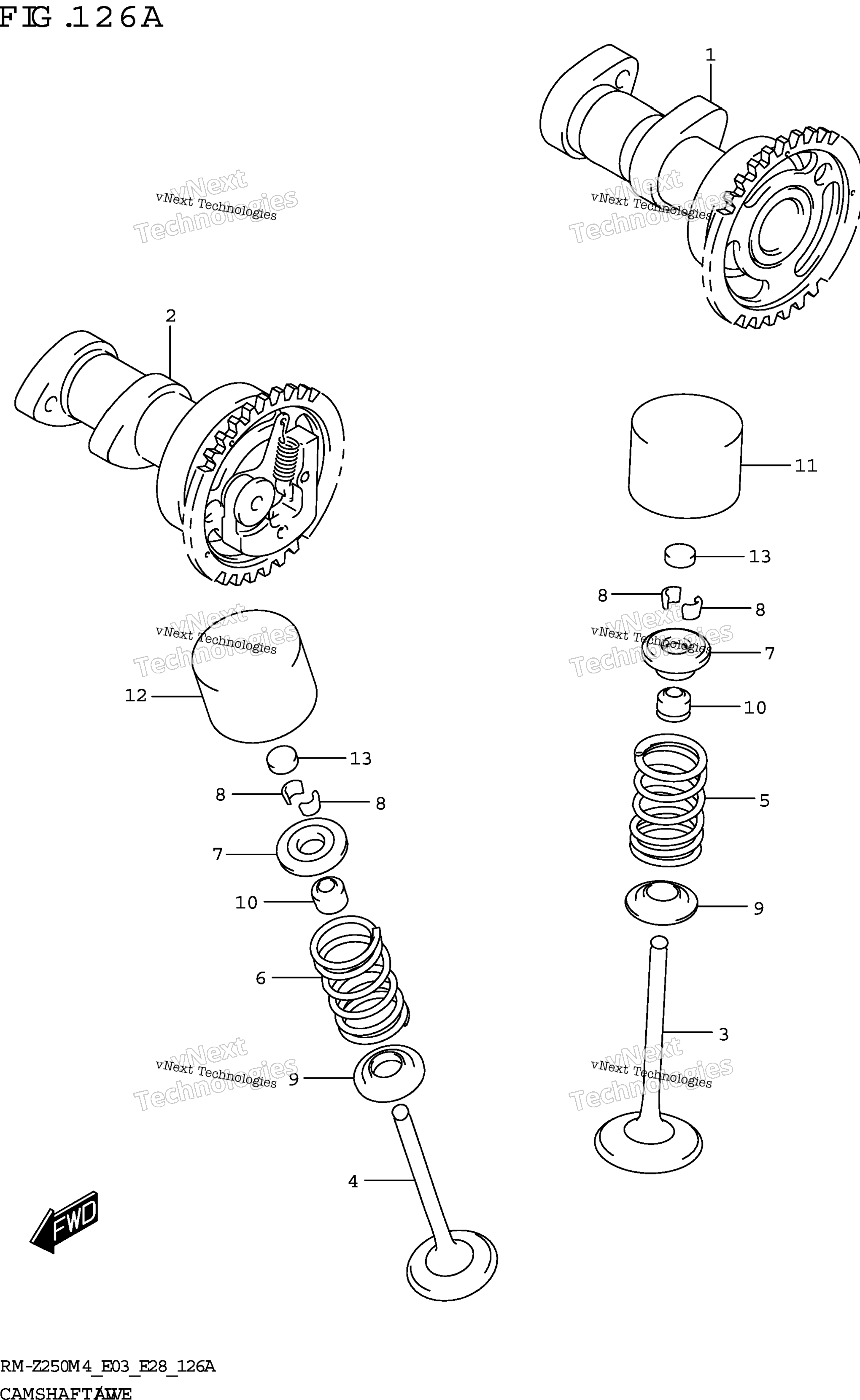 Camshaft / клапан