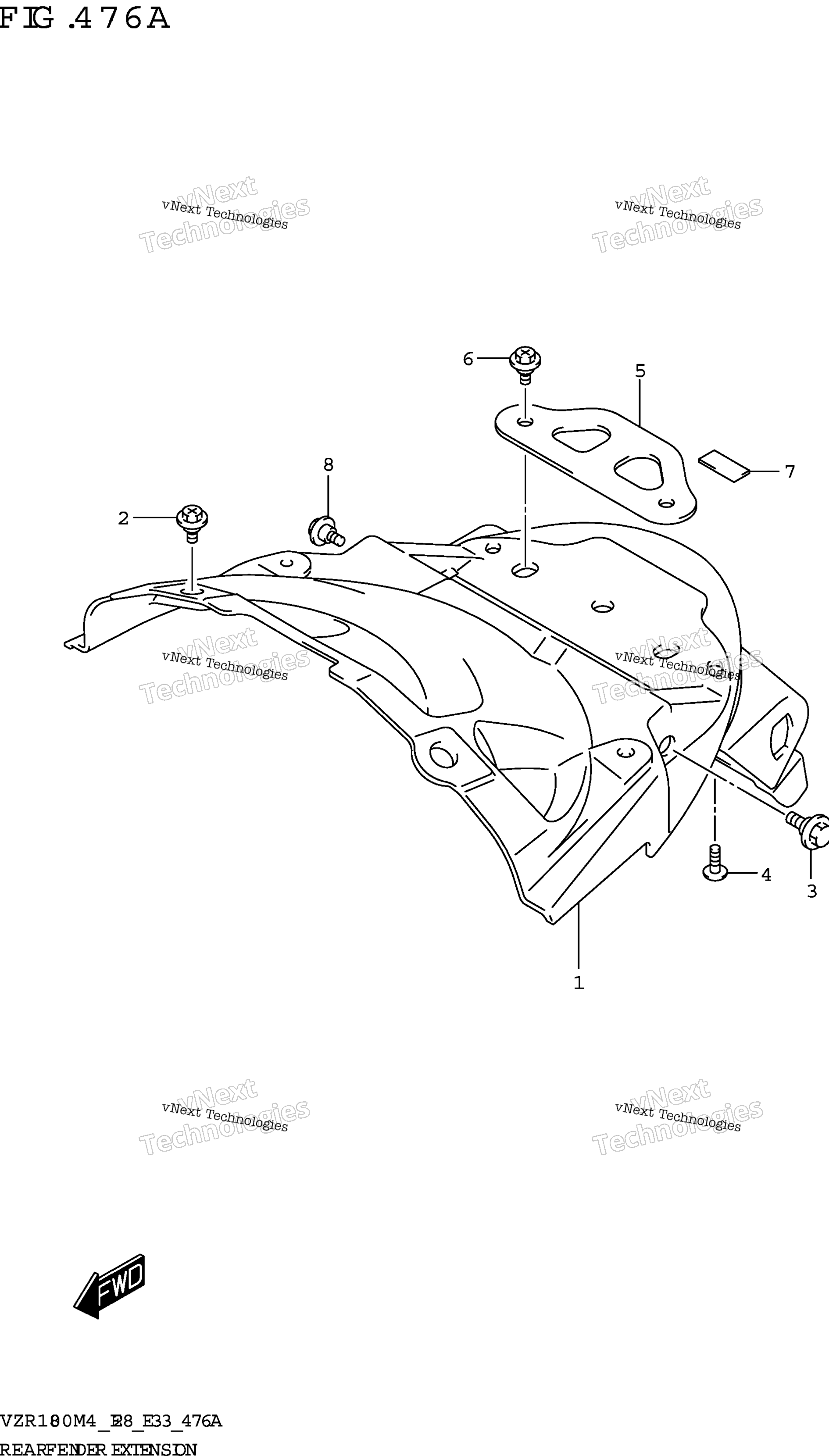 Задняя часть Fender Extension