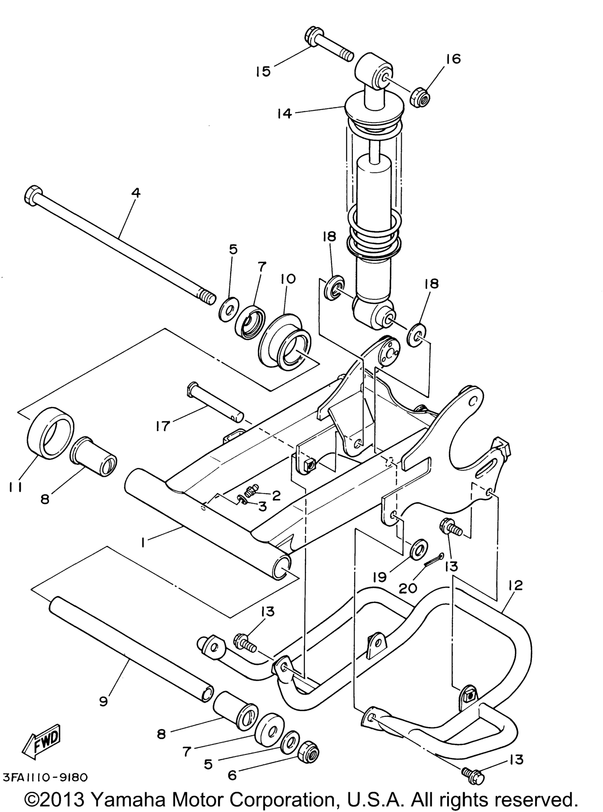 Задняя часть ARM SUSPENSION