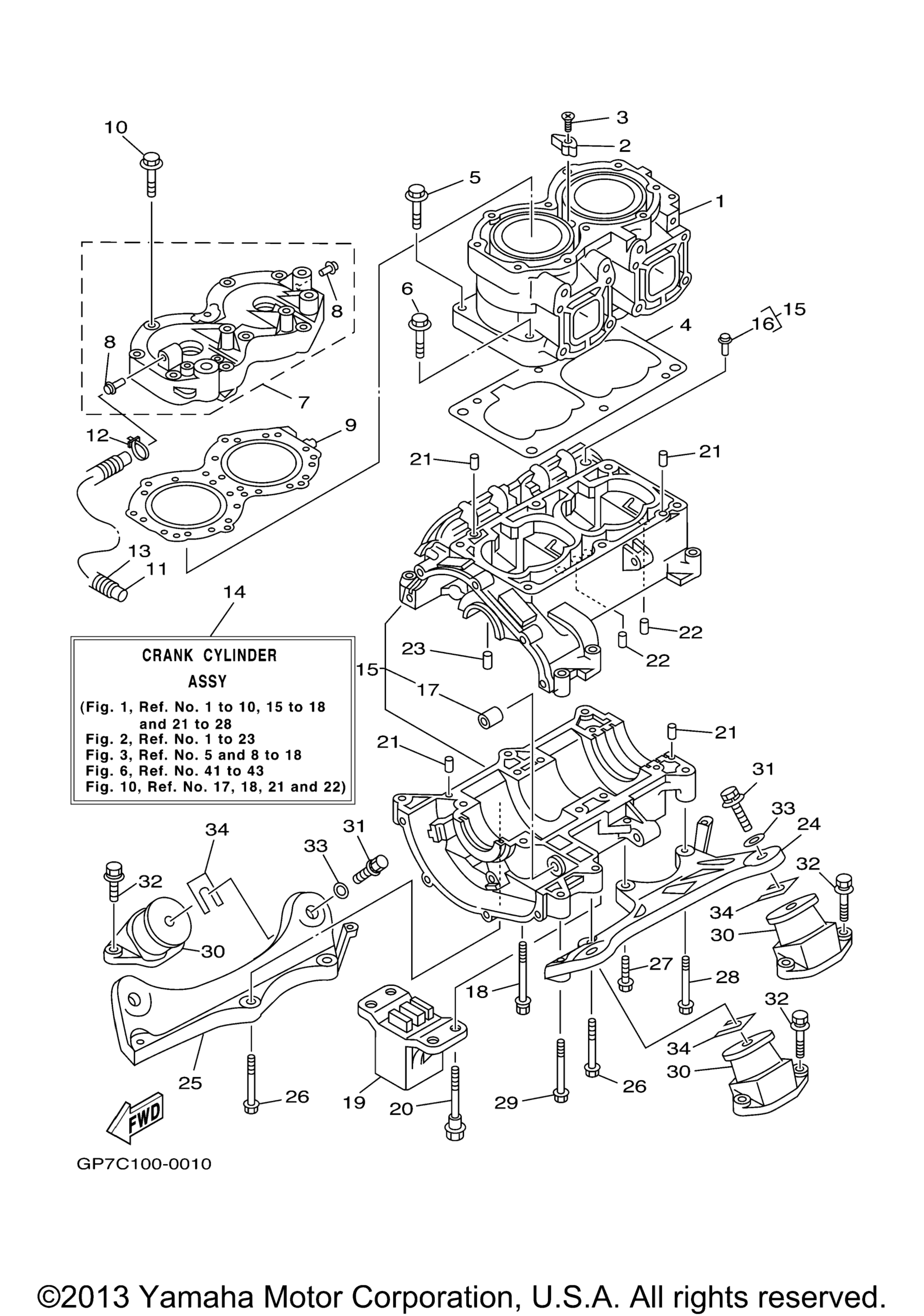 Цилиндр Crankcase