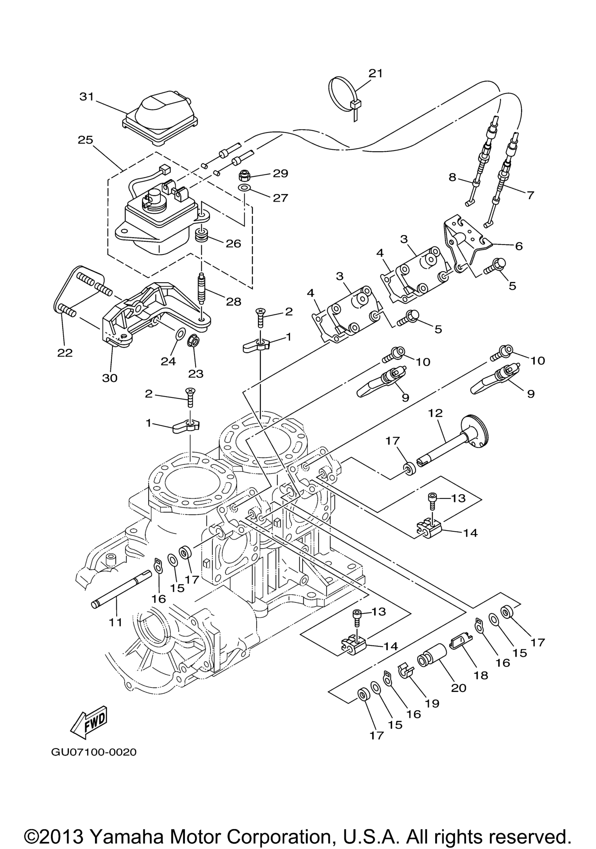 Цилиндр Crankcase 2