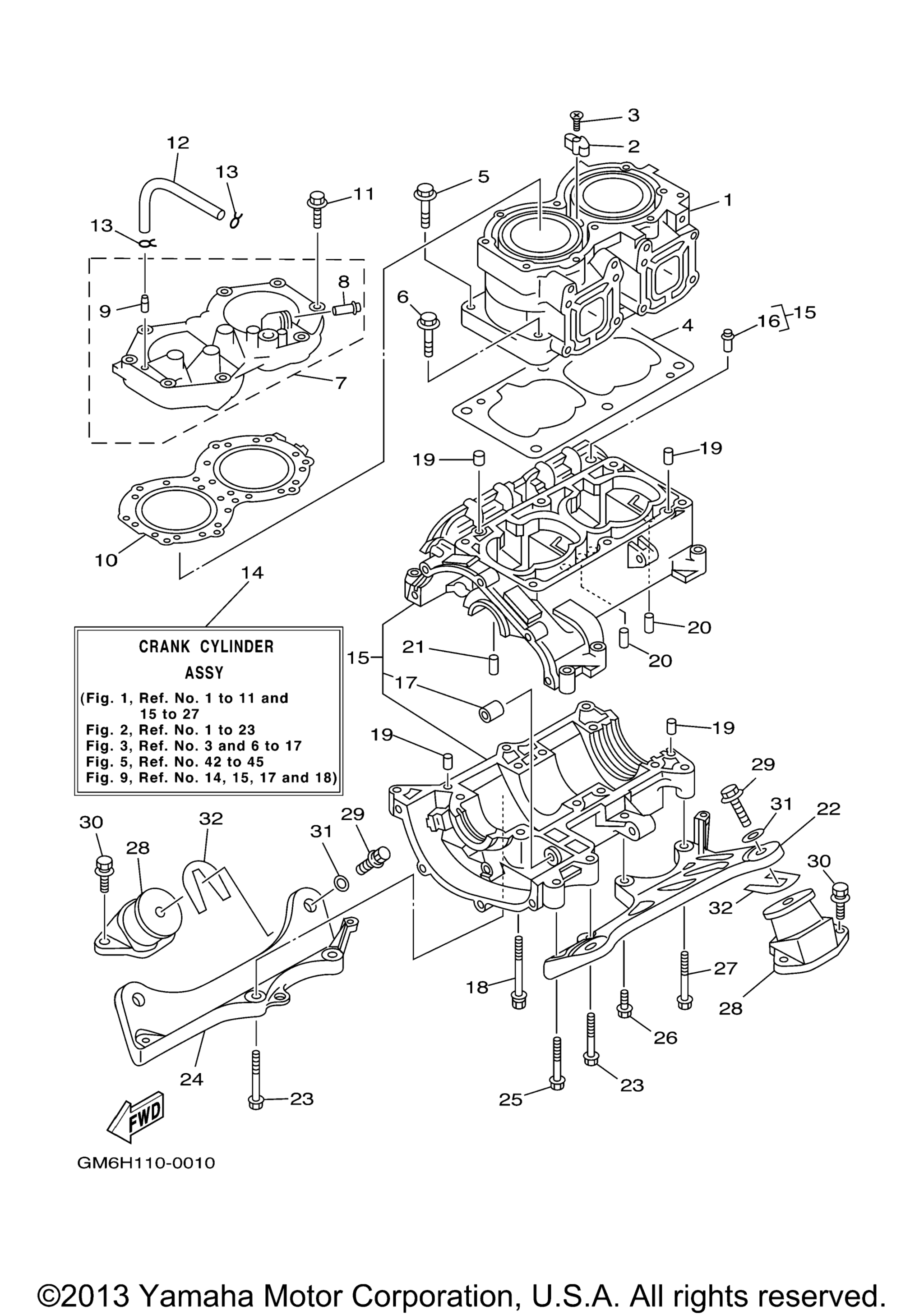 Цилиндр Crankcase