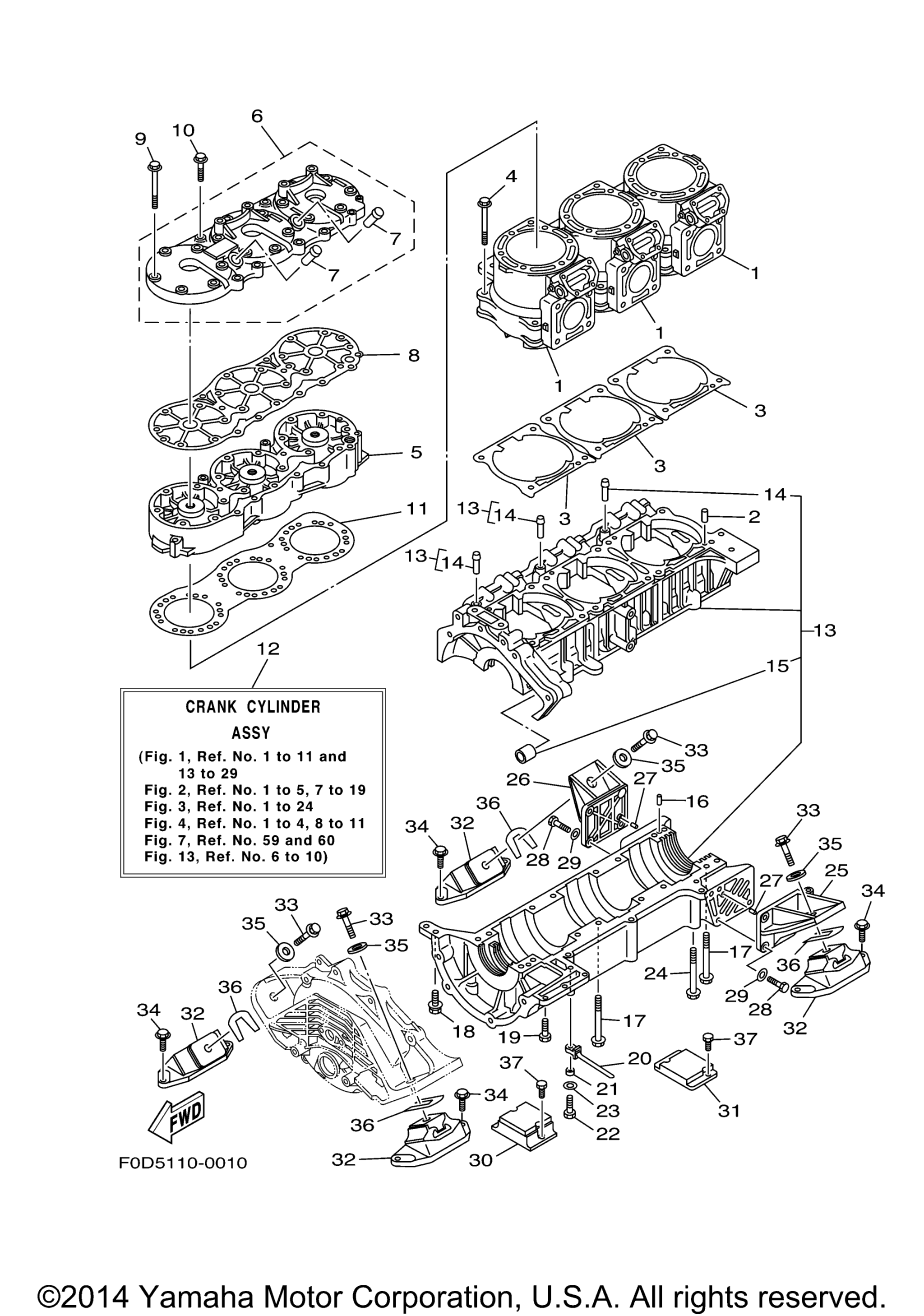 цилиндр Crankcase 1