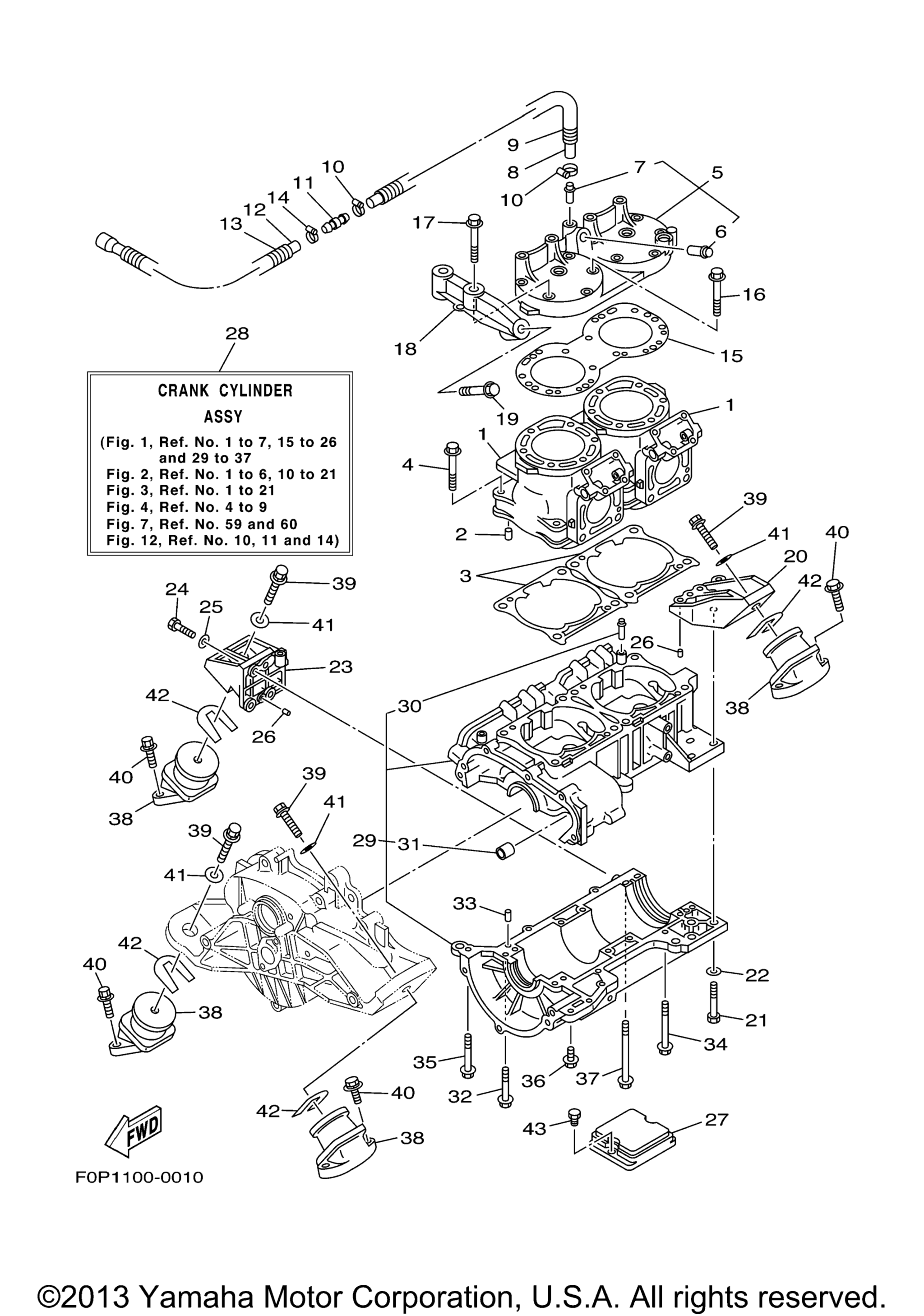 цилиндр Crankcase 1