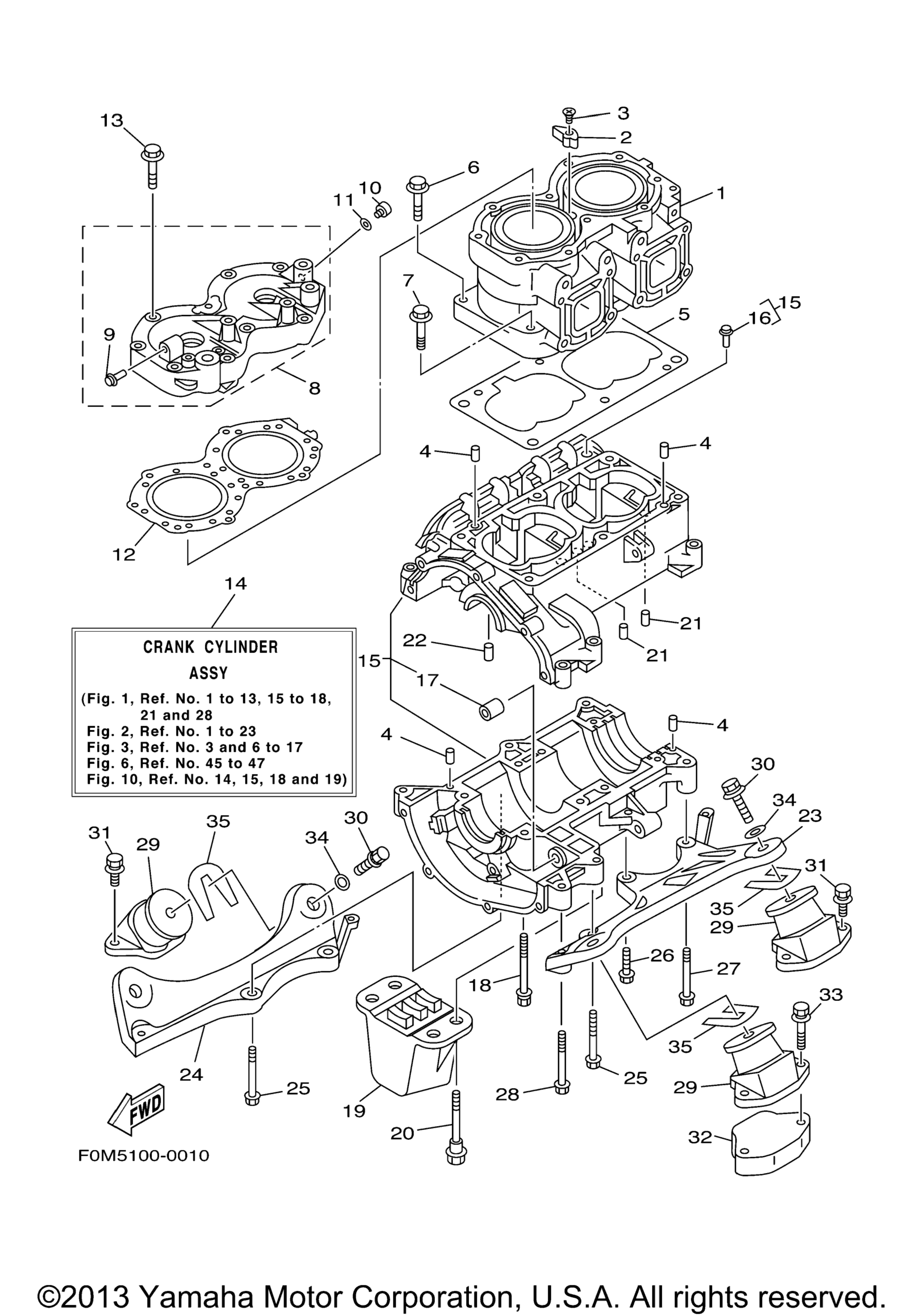 Цилиндр Crankcase