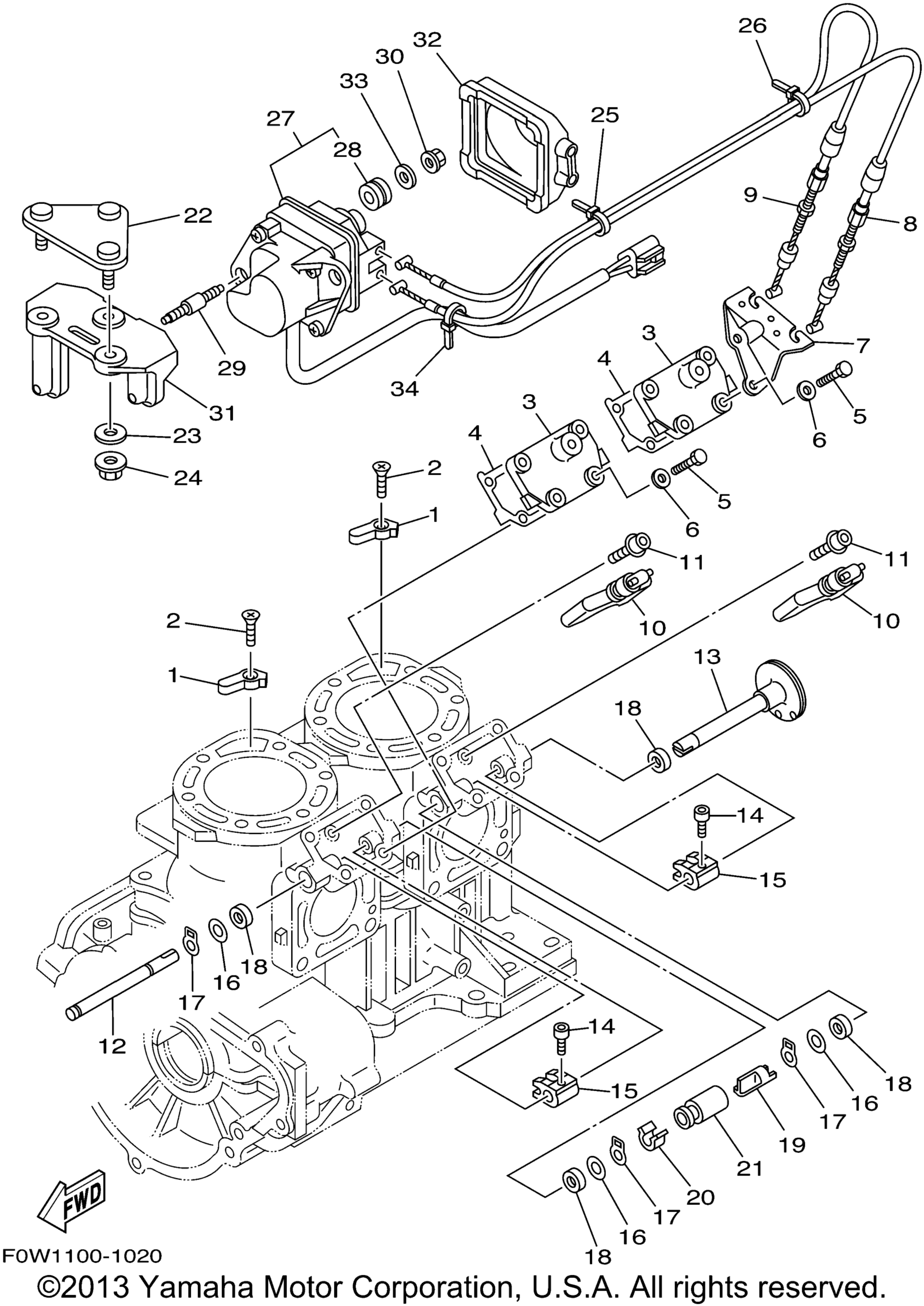 Цилиндр Crankcase 2