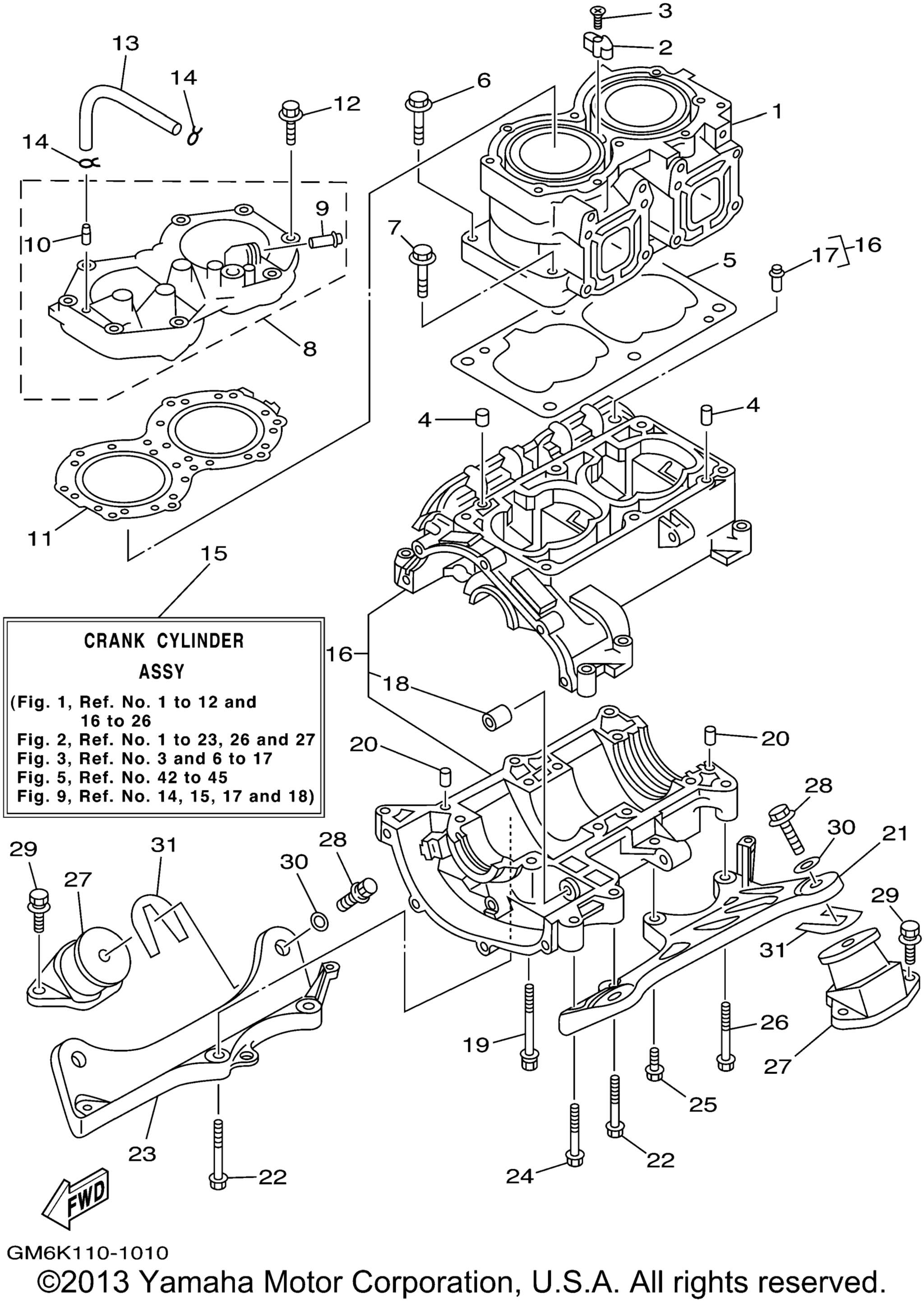 Цилиндр Crankcase