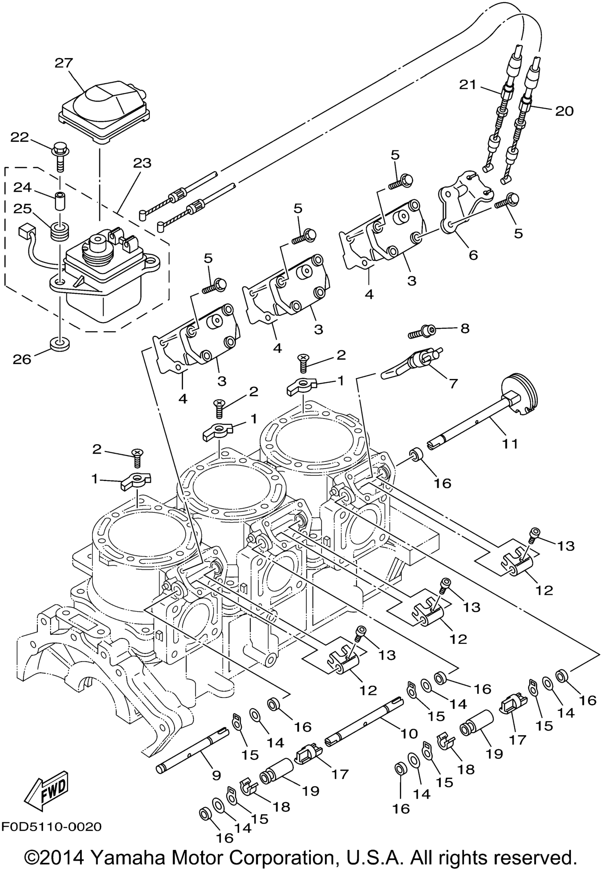 цилиндр Crankcase 2