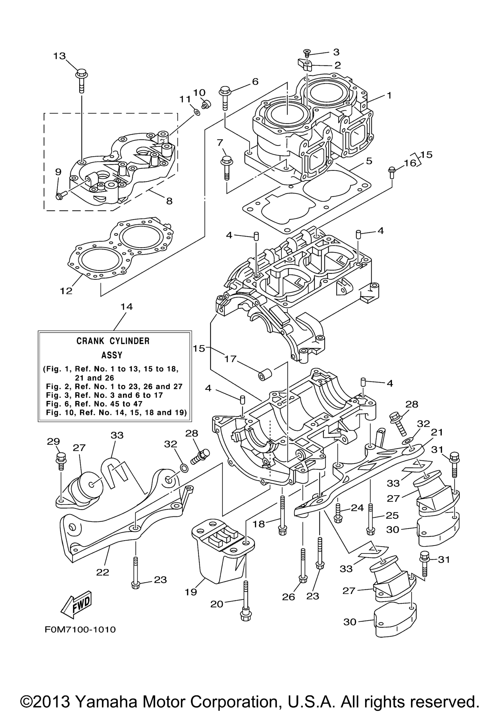 Цилиндр Crankcase