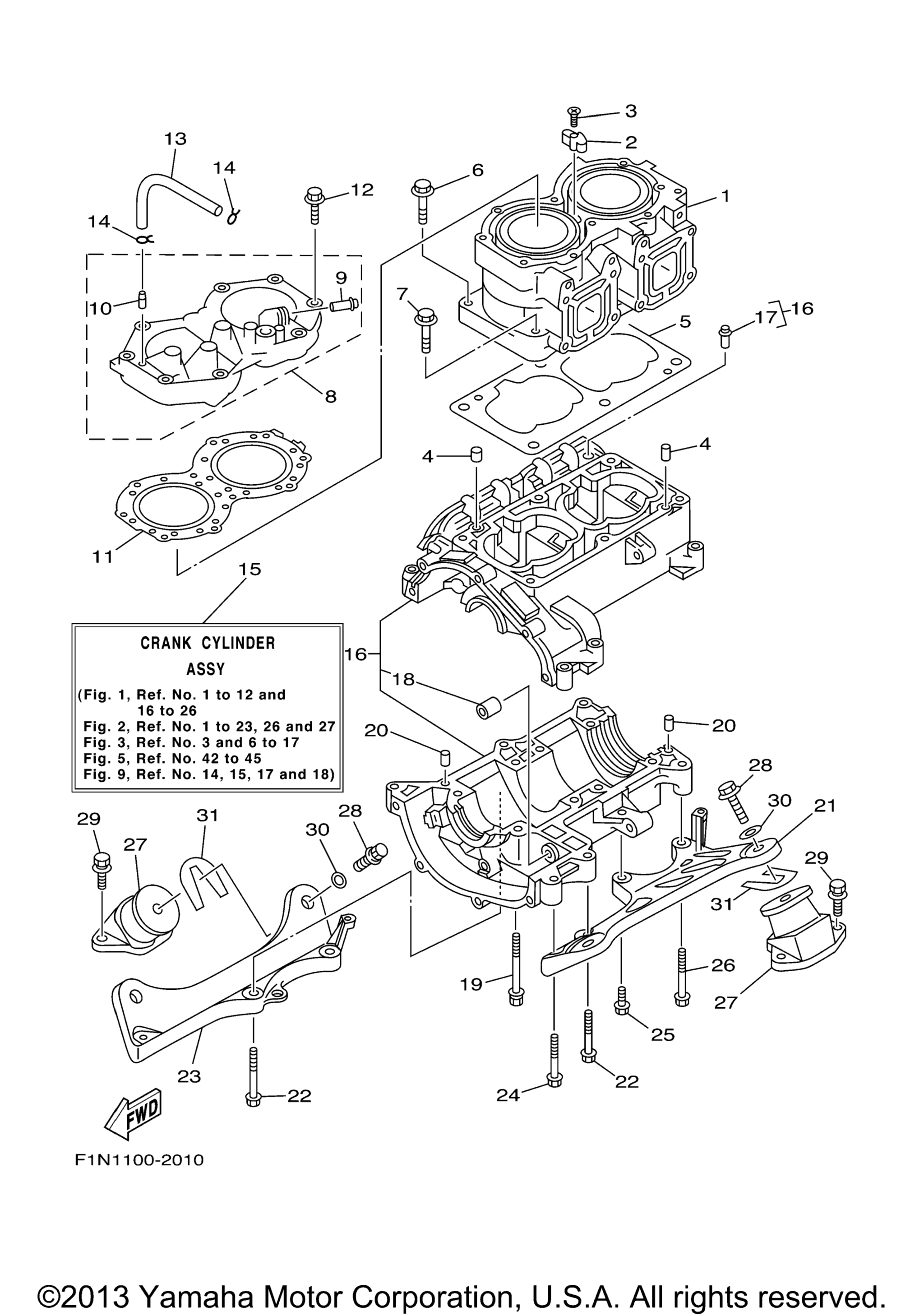 Цилиндр Crankcase