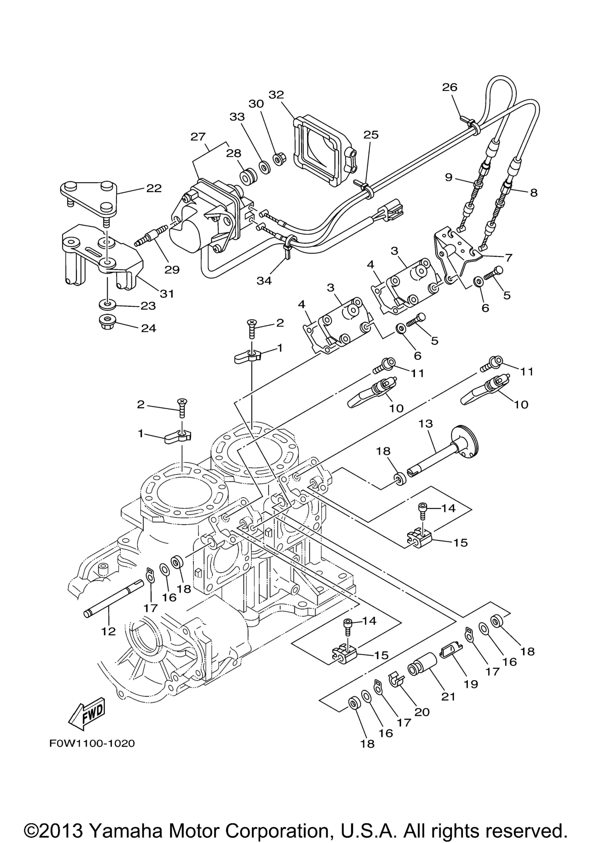 Цилиндр Crankcase 2