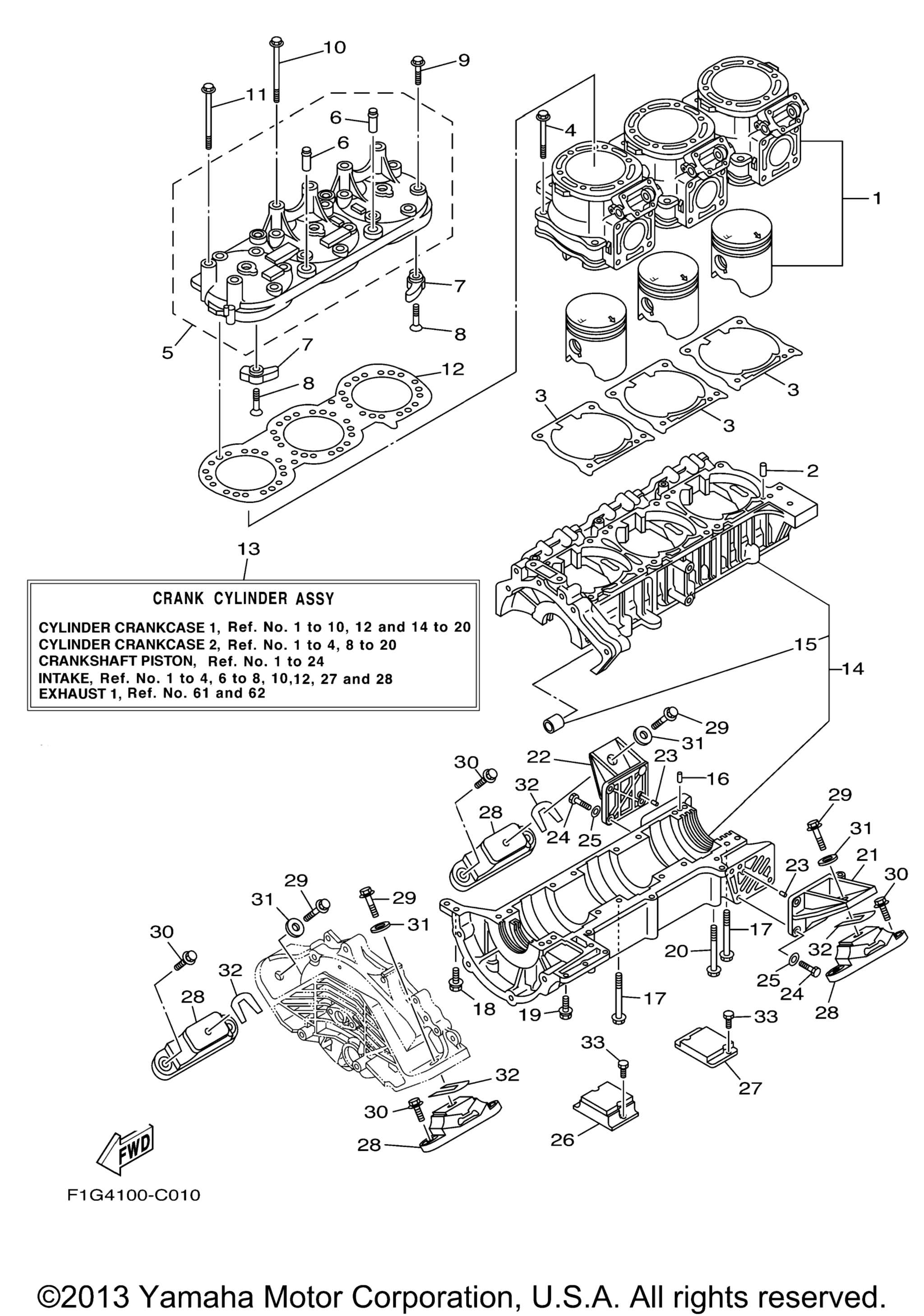 Цилиндр Crankcase 1