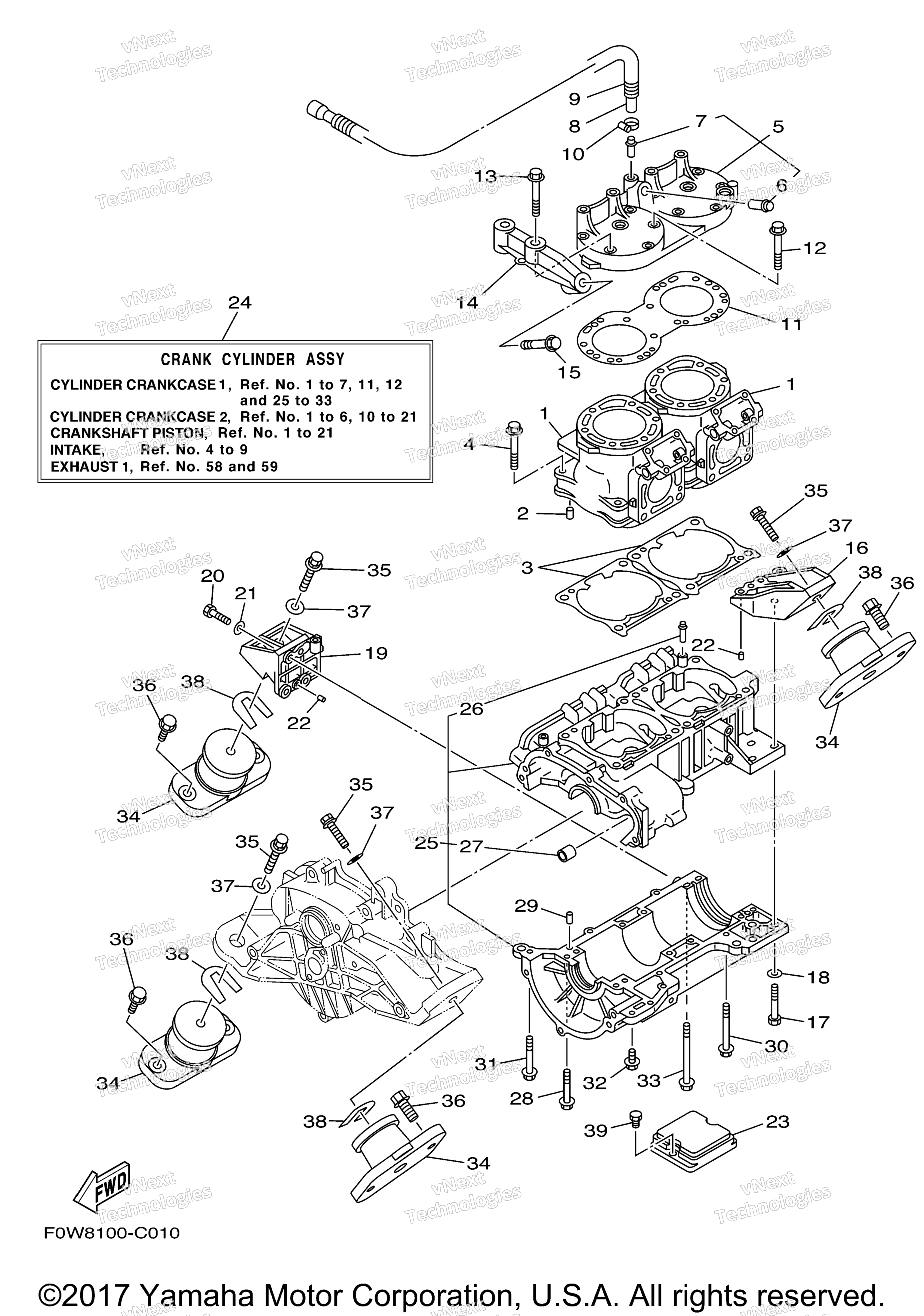 Cylinder Crankcase 1