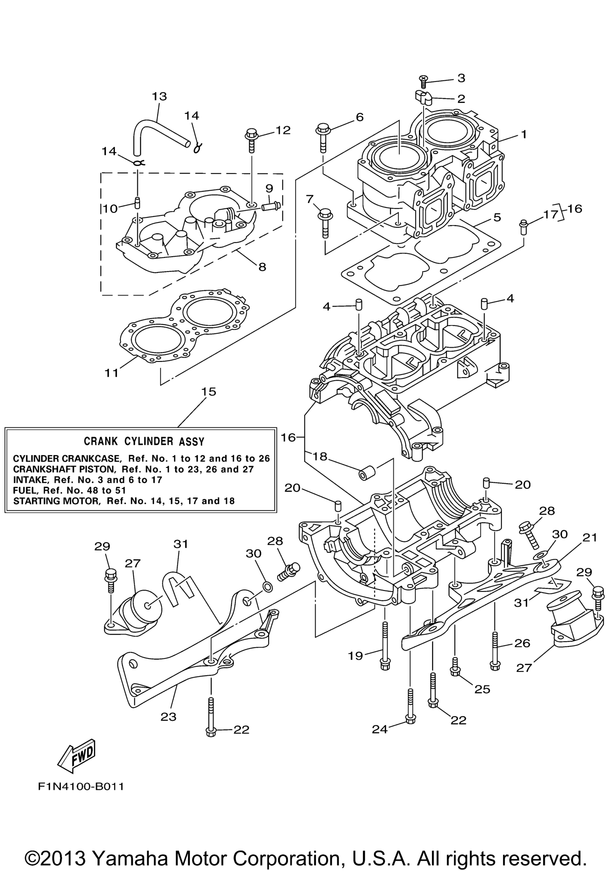 Цилиндр Crankcase