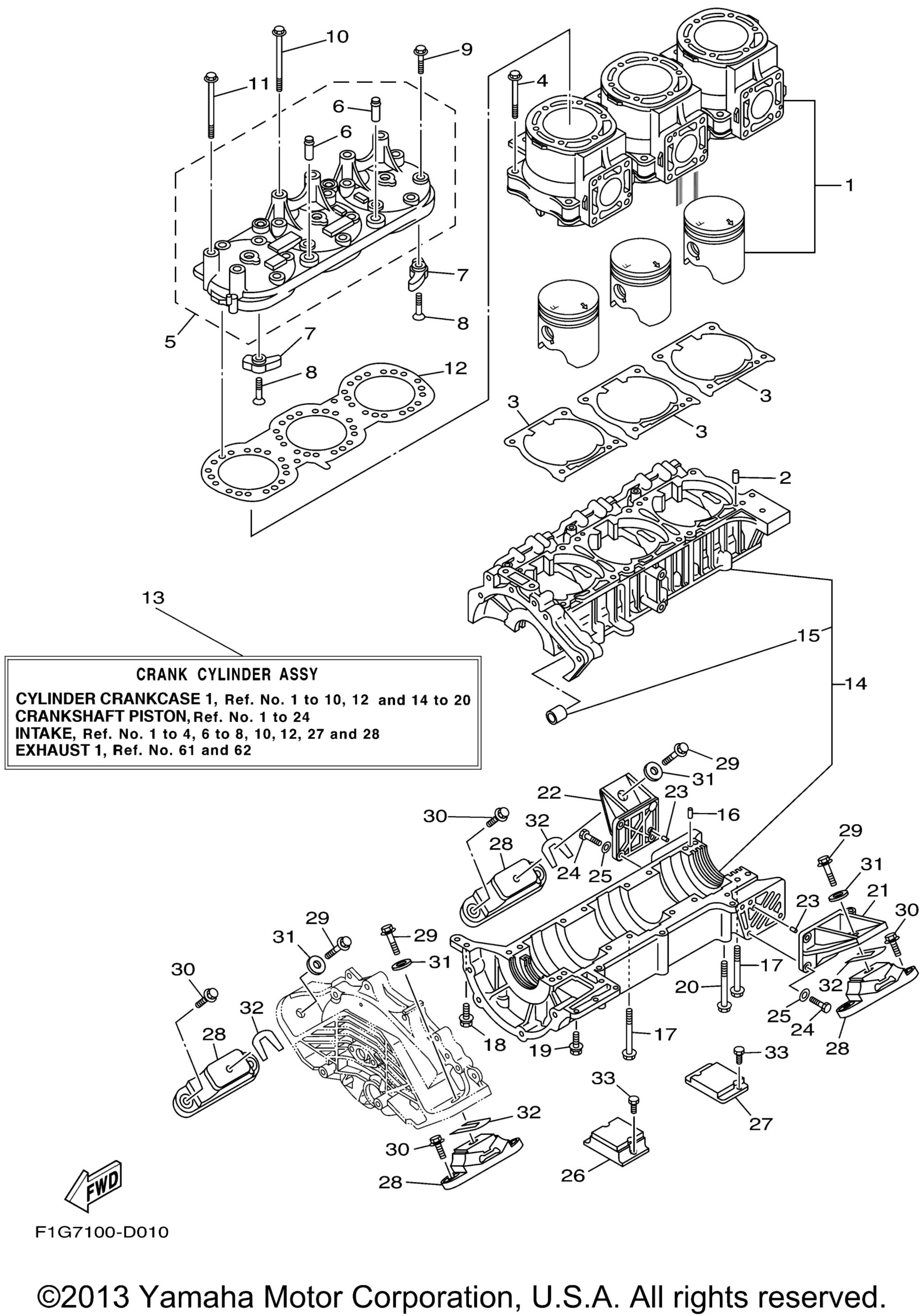 Цилиндр Crankcase 1