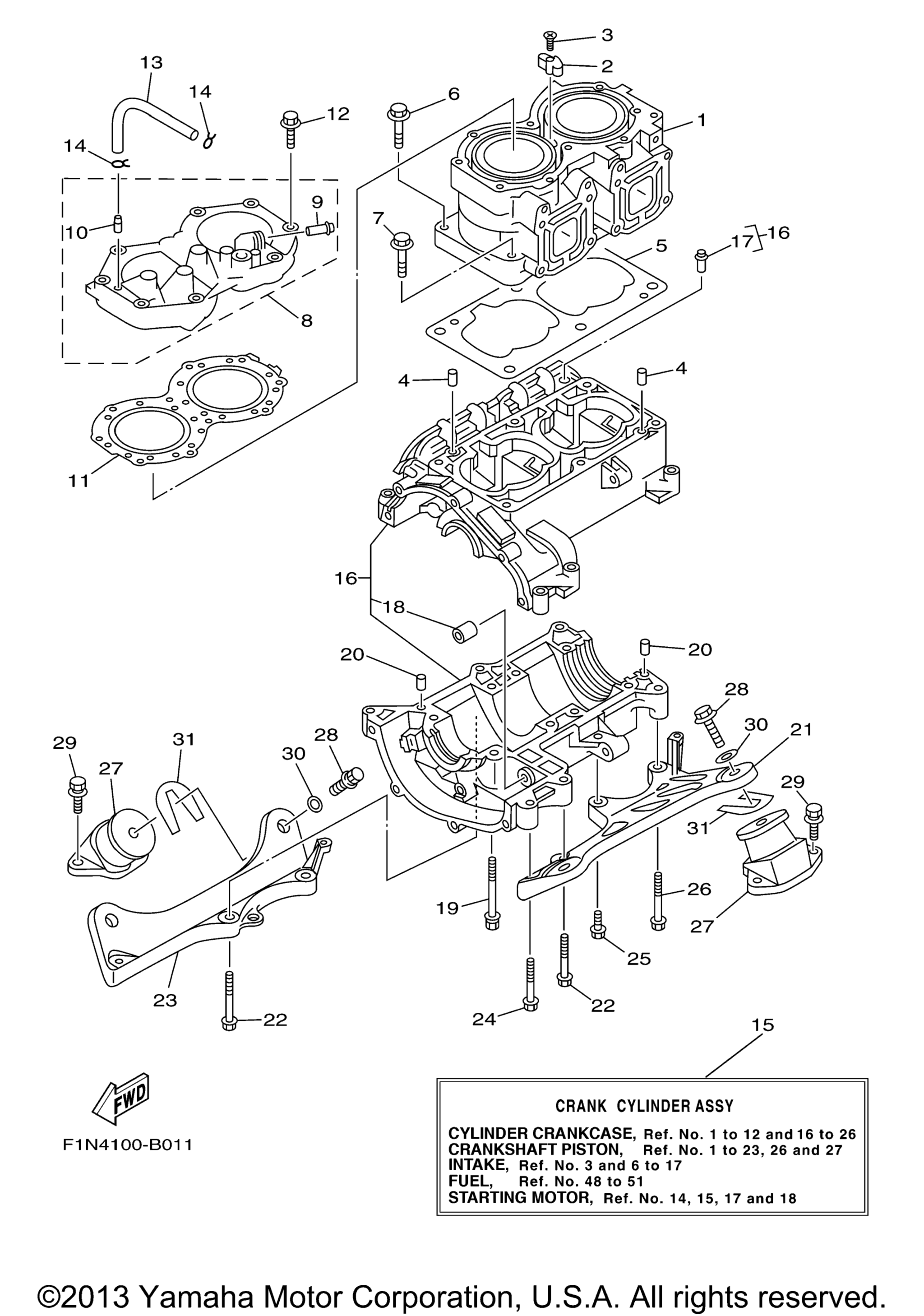 Цилиндр Crankcase