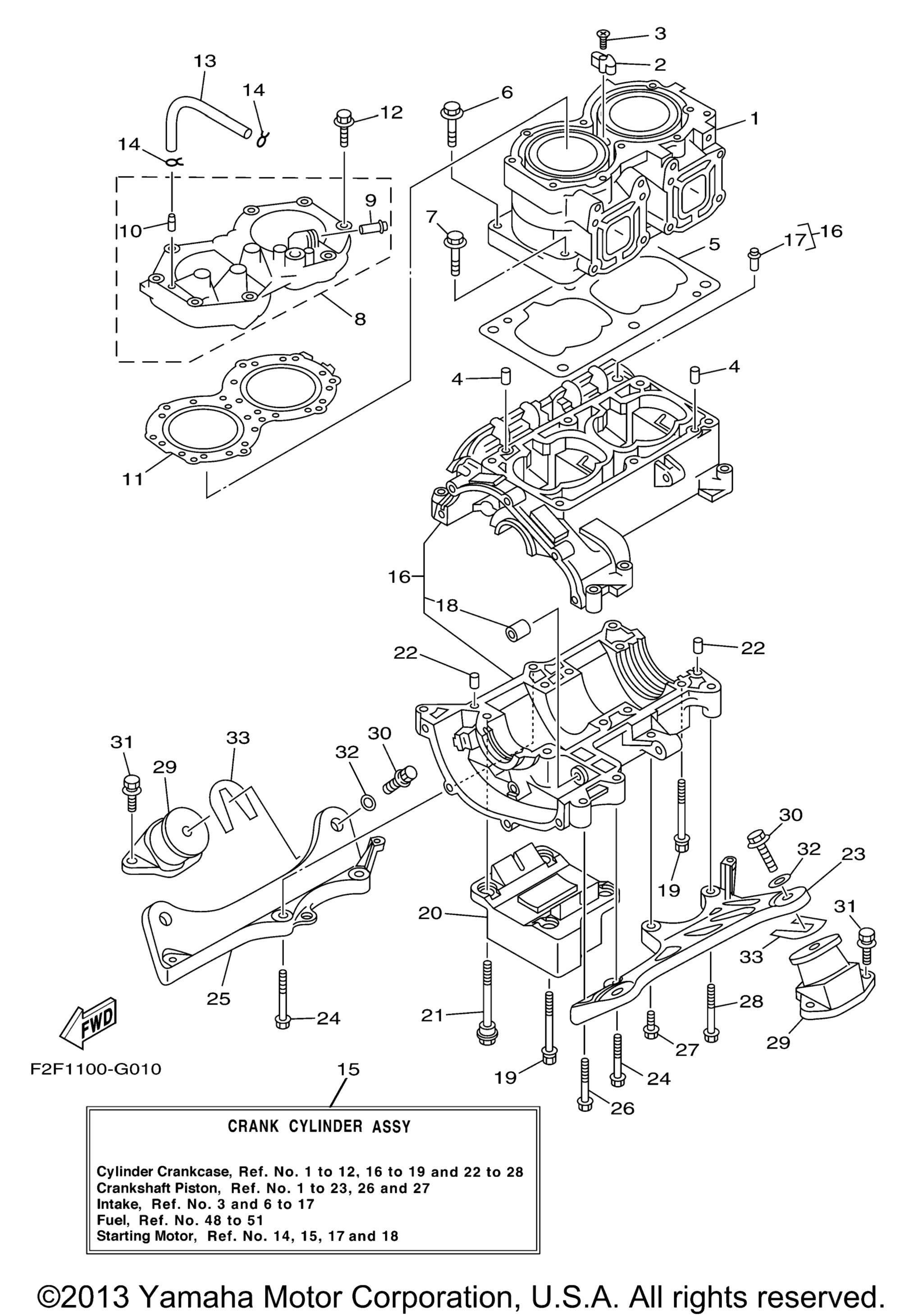 Цилиндр Crankcase