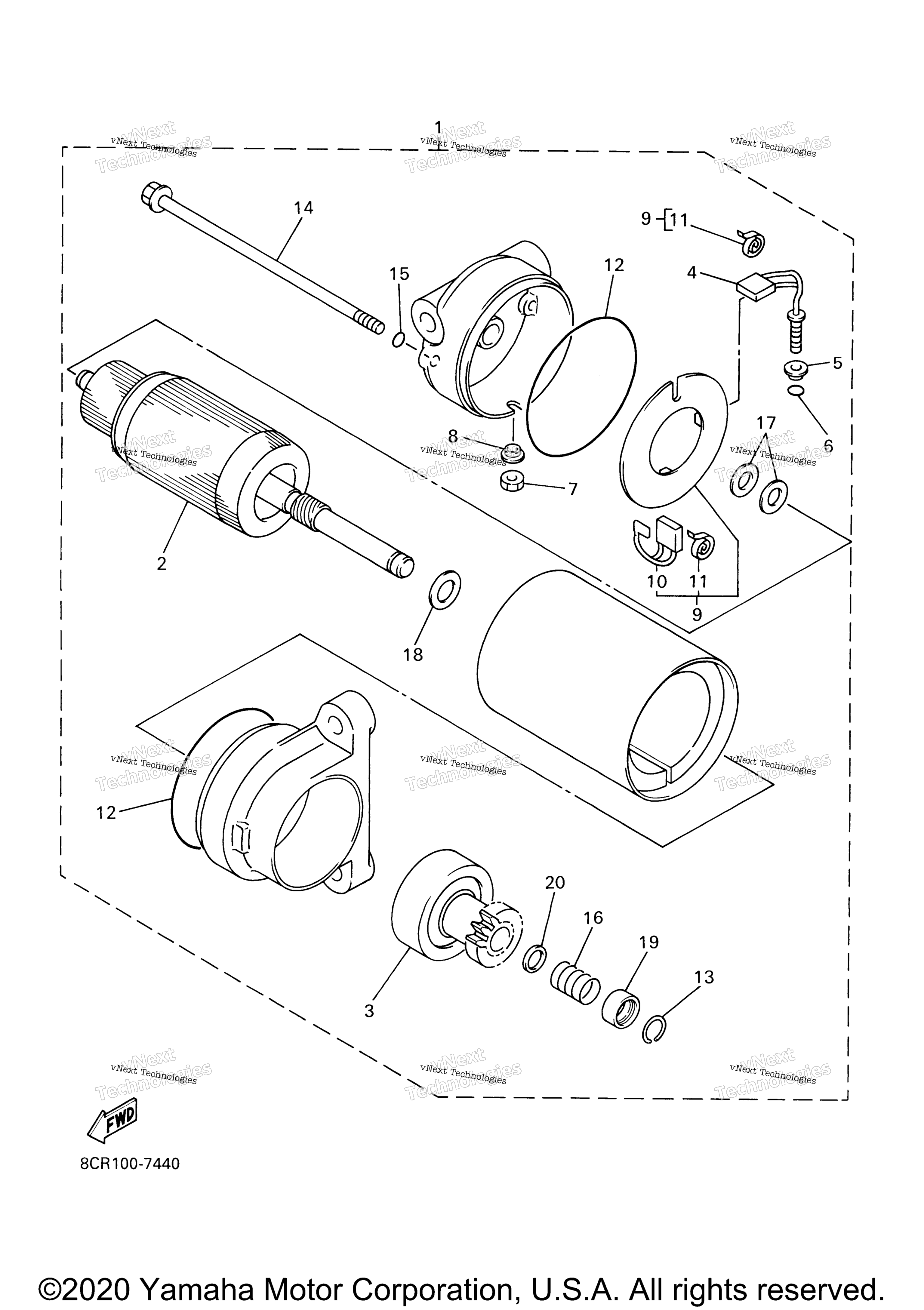 Альтернативные детали Starting Motor