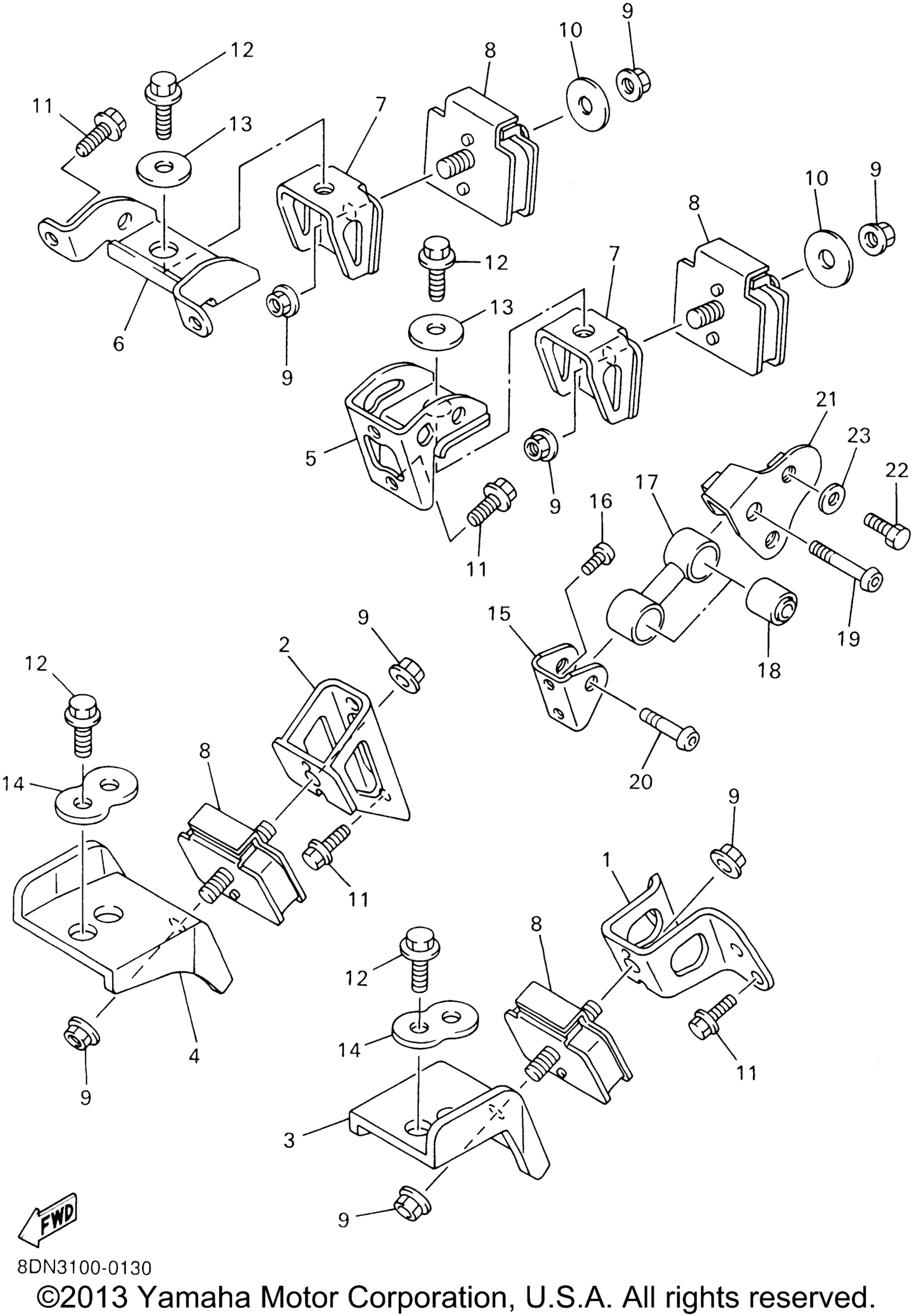 Двигатель Bracket