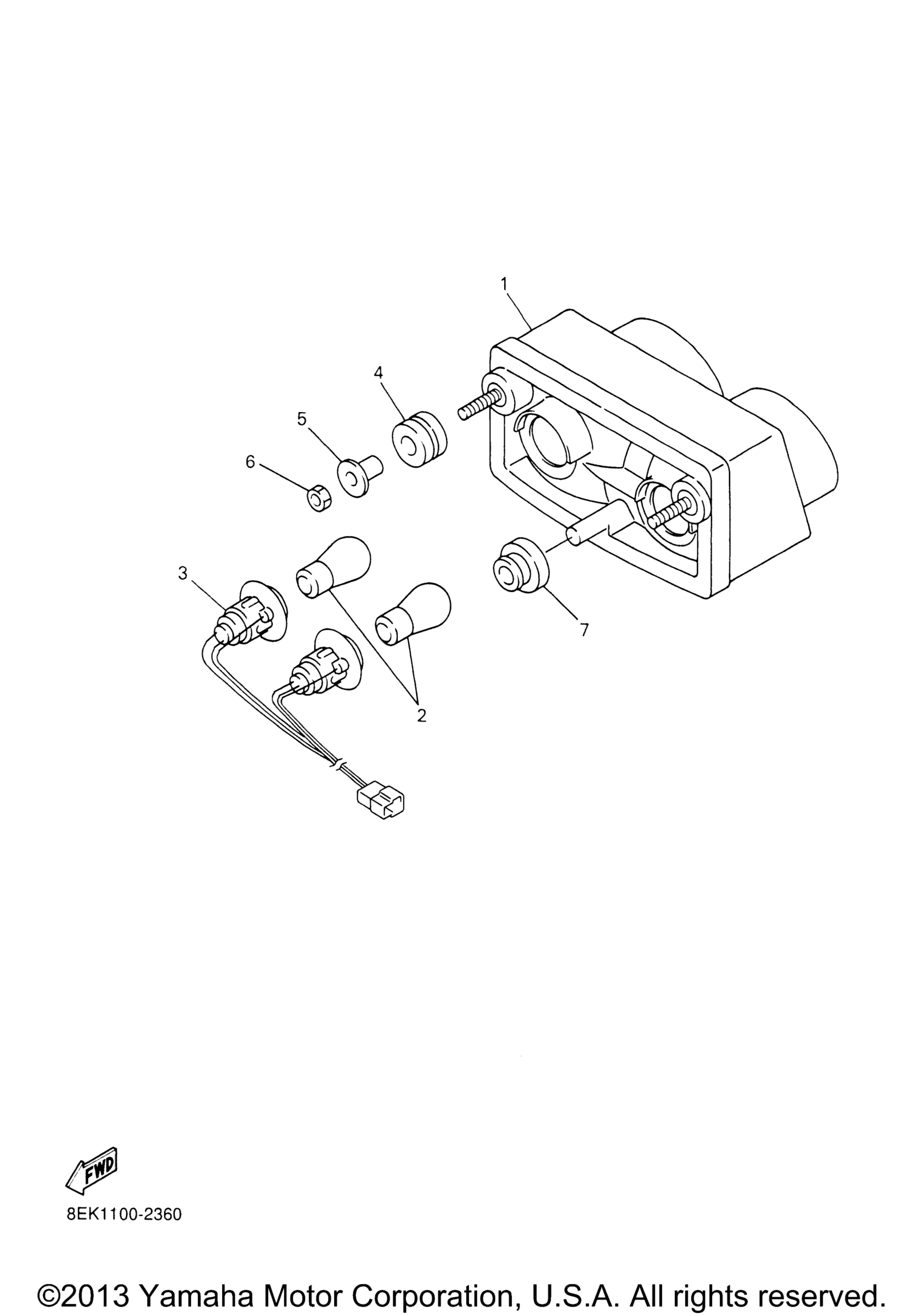 Задний фонарь
