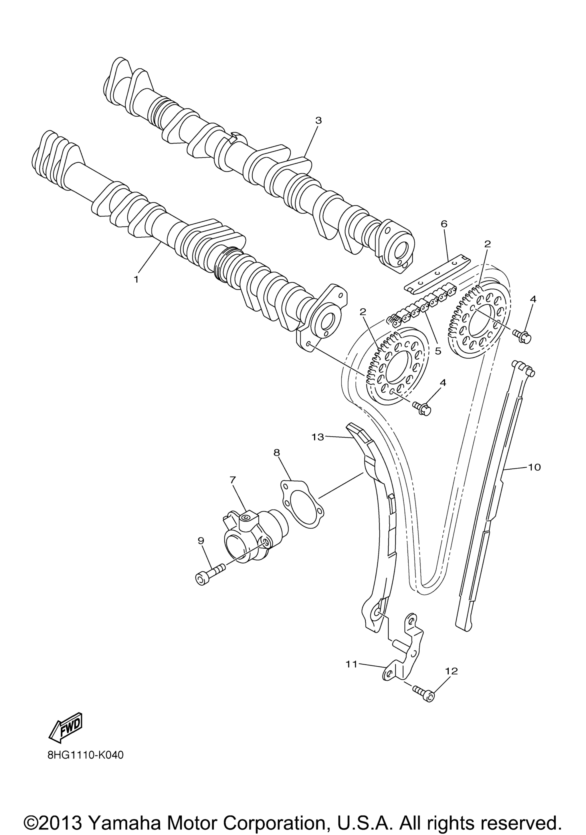 Цепь распредвала
