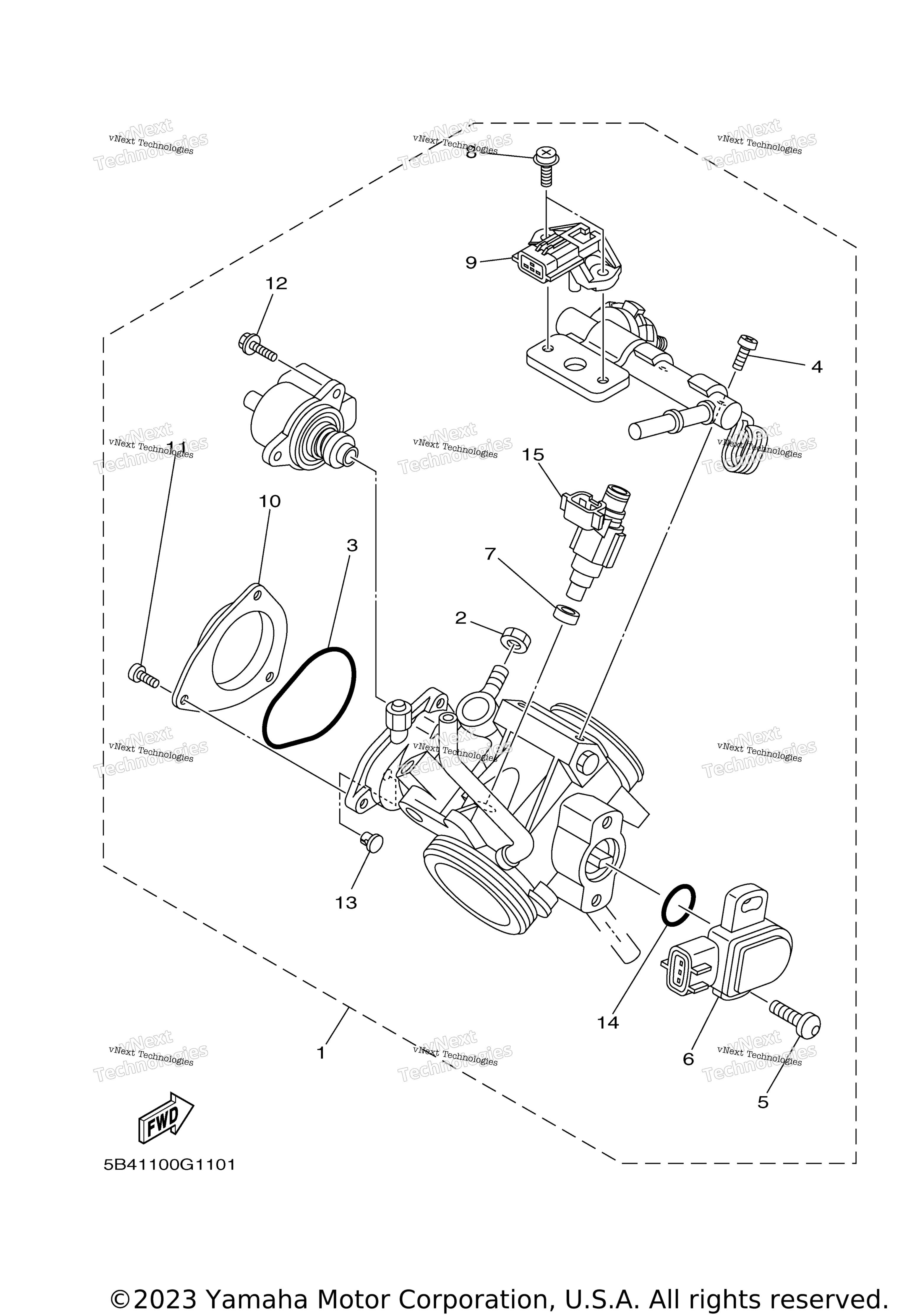 Дроссель BODY ASSY