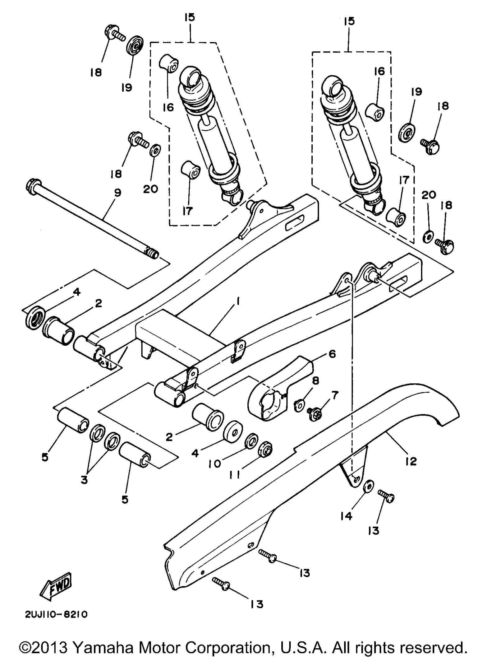 Задняя часть ARM SUSPENSION