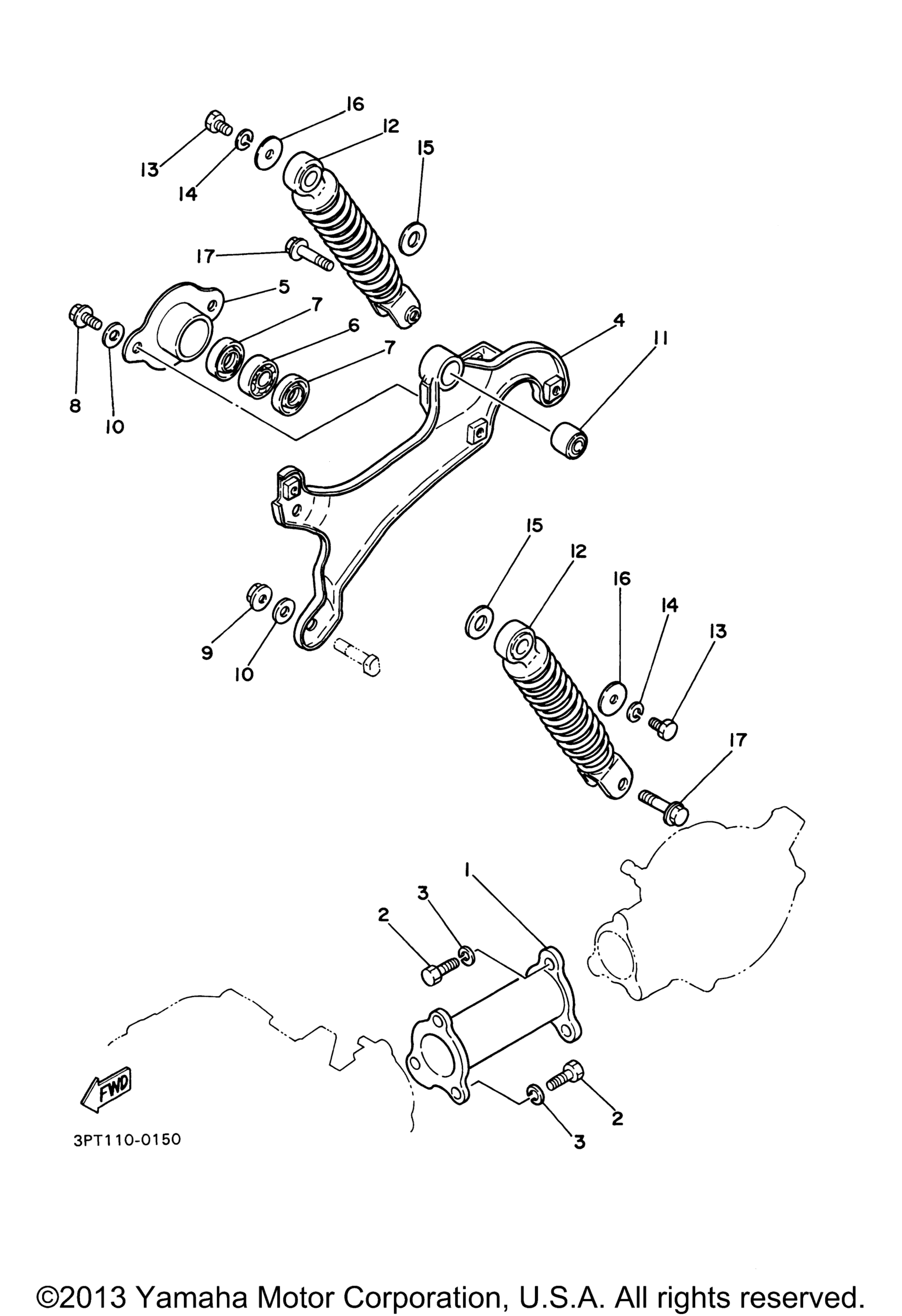 Задняя часть Arm - Suspension
