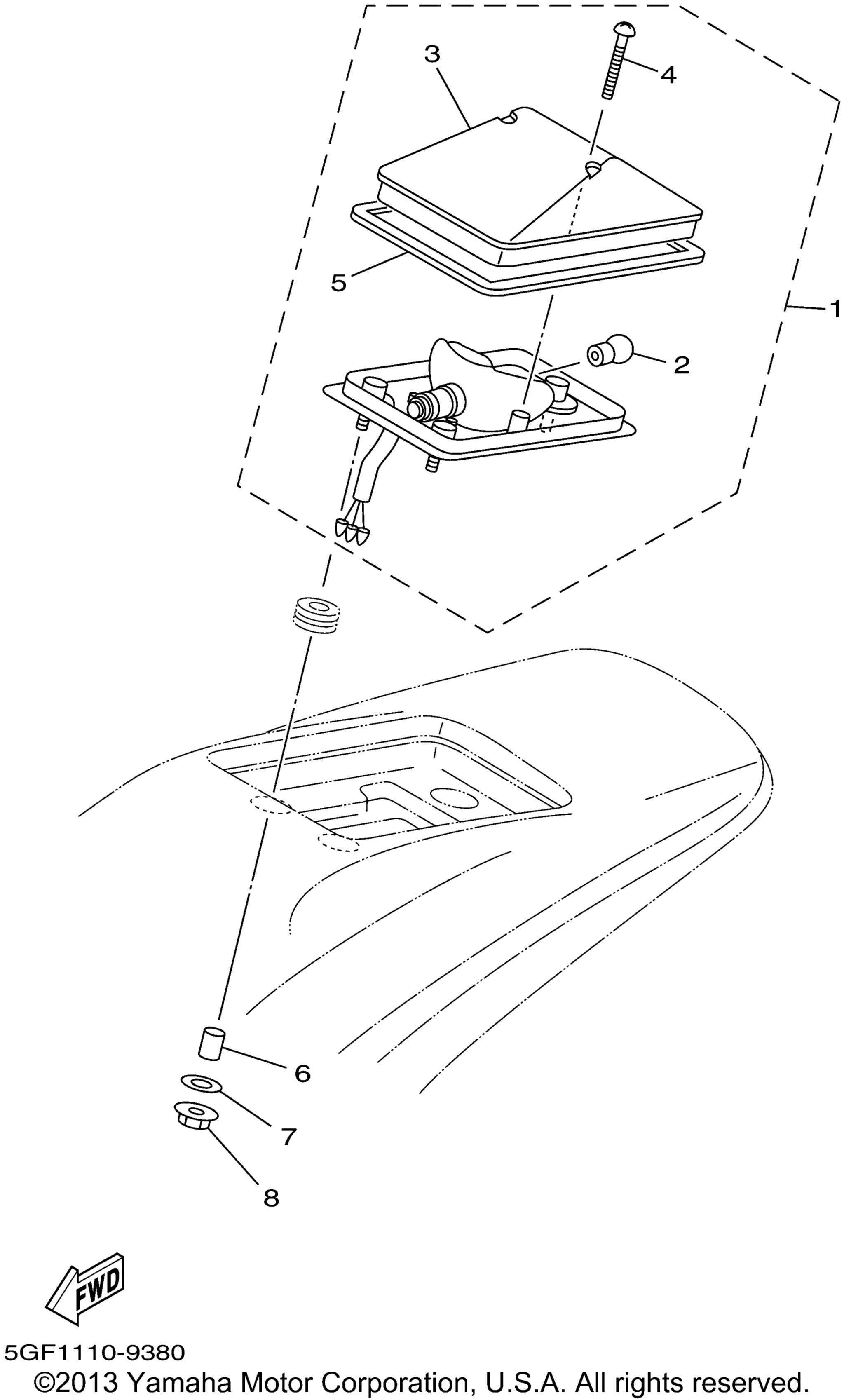 Задний фонарь