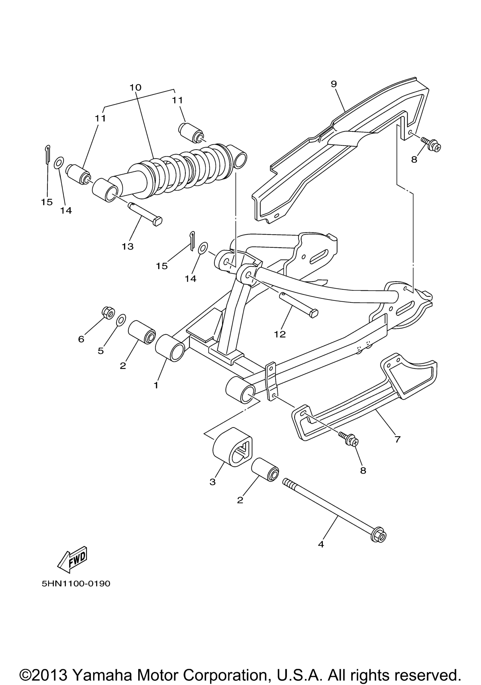 Задняя часть ARM SUSPENSION