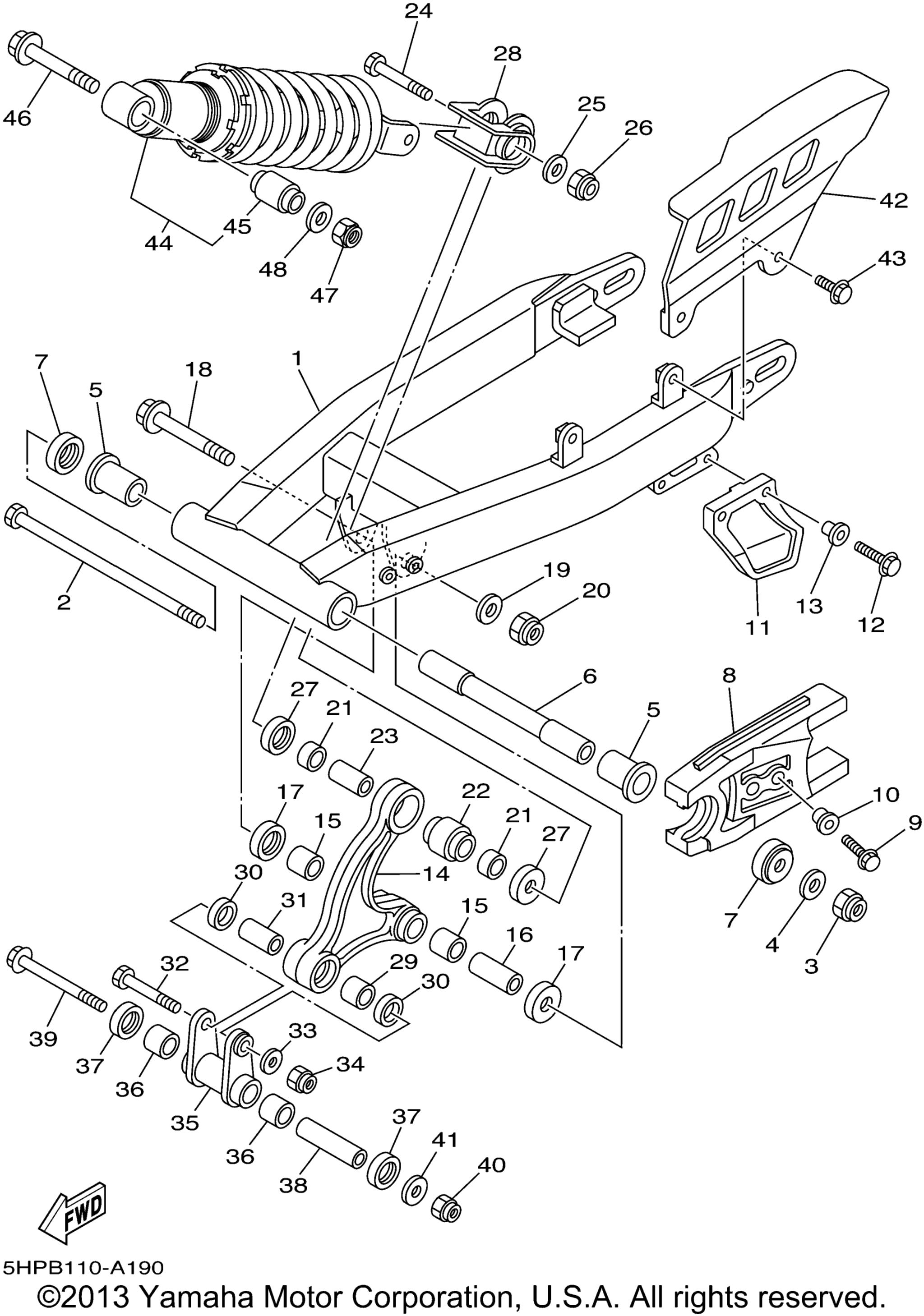 Задняя часть ARM SUSPENSION